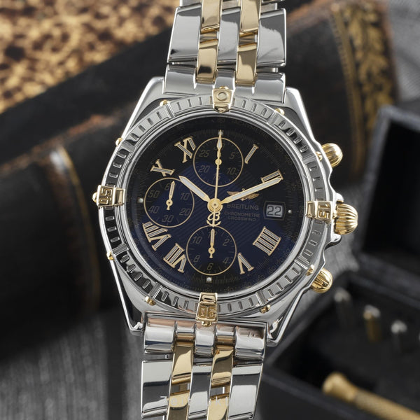 Breitling Crosswind chronograph steel / gold automatic men's watch B13355 LP: 11600EUR  [2200932]