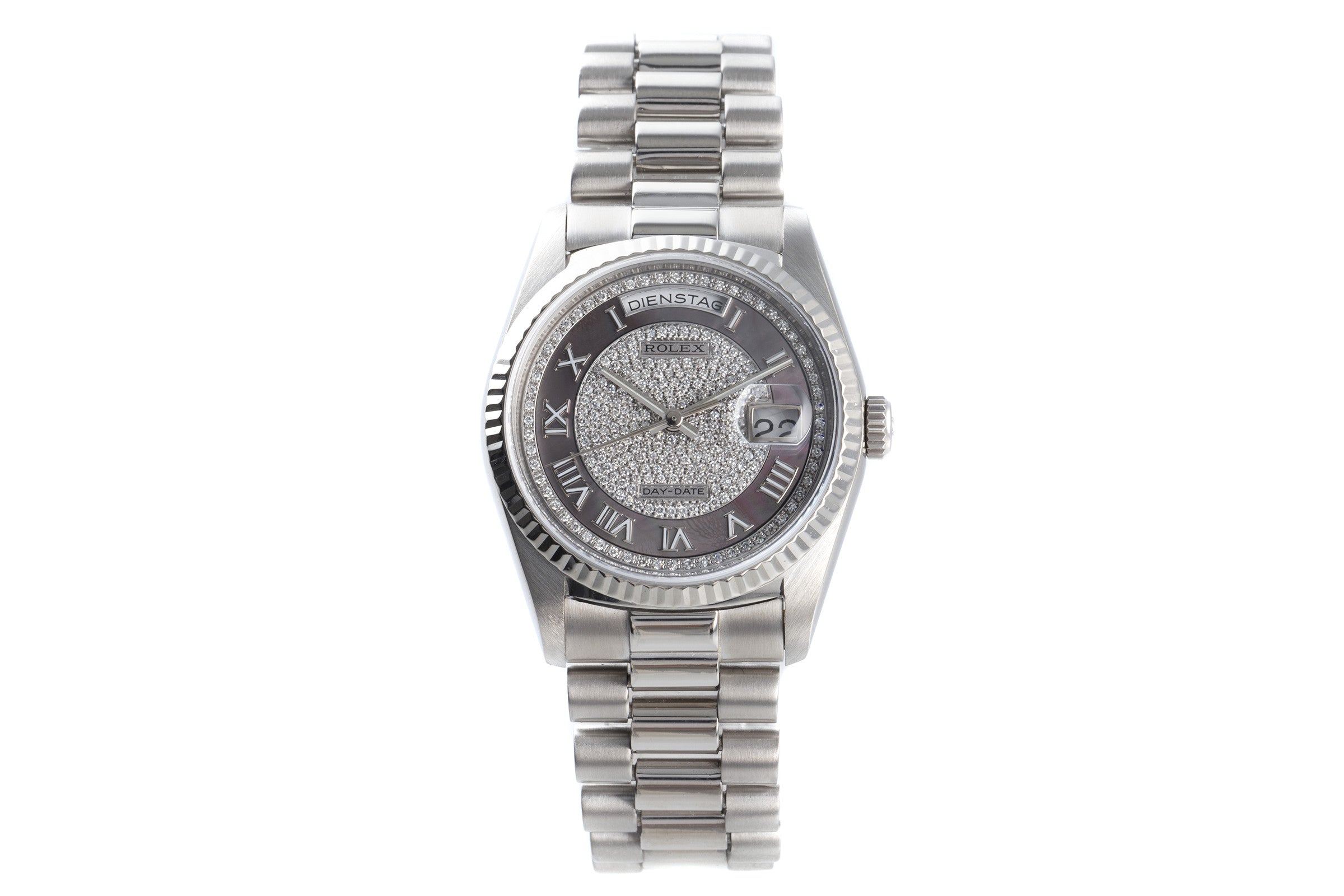 Rolex Day-Date 18 ct white gold automatic men's watch 18239  [2200933]