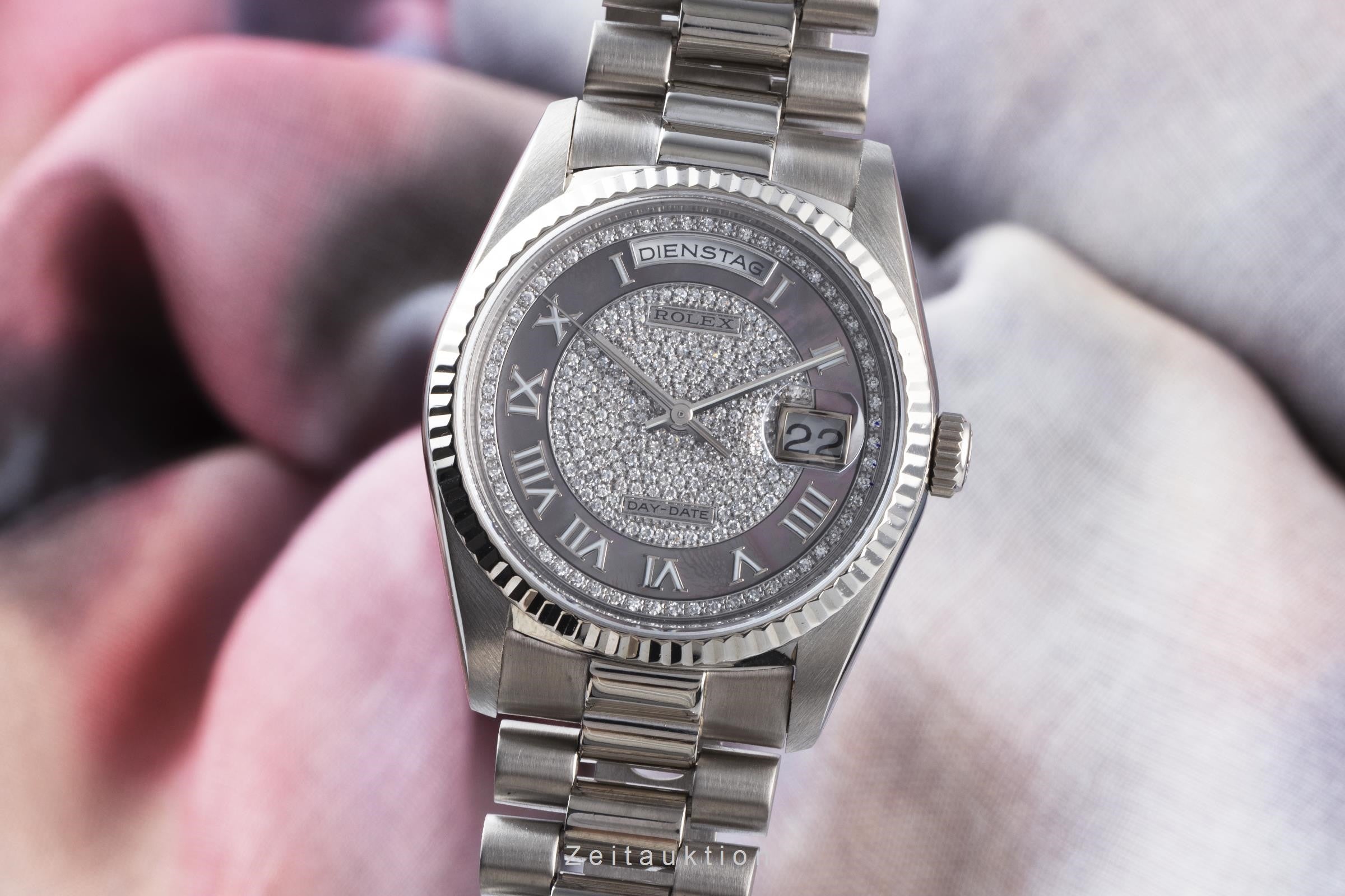 Rolex Day-Date 18 ct white gold automatic Kal. 3155 Ref. 18239