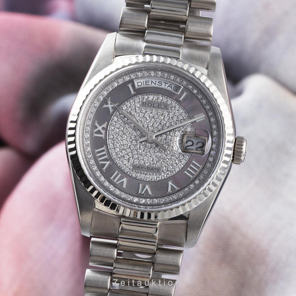 Rolex Day-Date 18 ct white gold automatic men's watch 18239  [2200933]