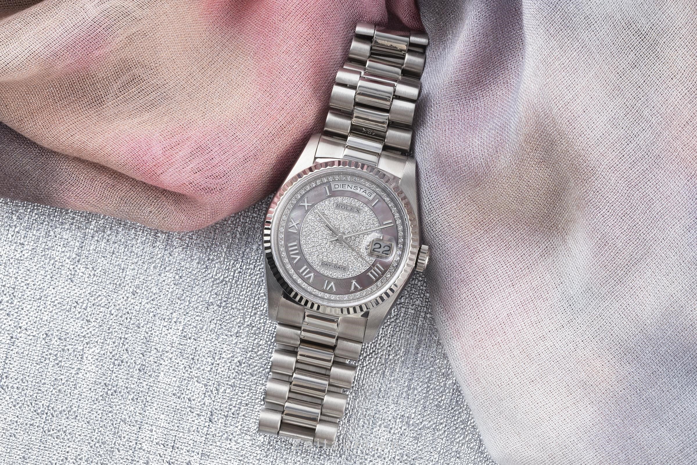 Rolex Day-Date 18 ct white gold automatic men's watch 18239  [2200933]