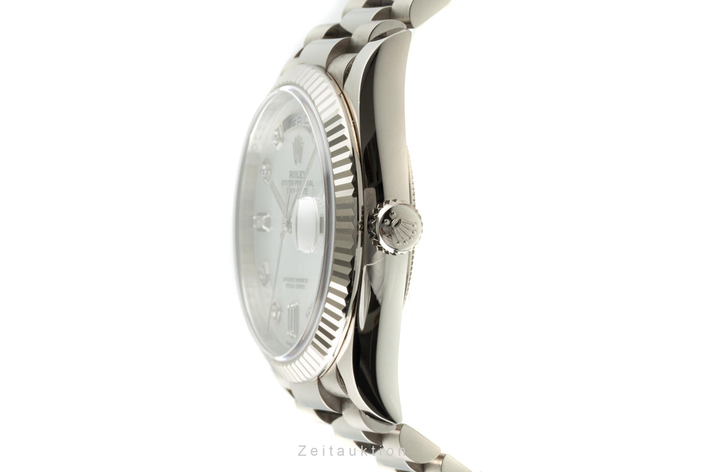 Rolex Day-Date oro bianco 18 ct automatismo orologio da uomo 128239  [2200990]