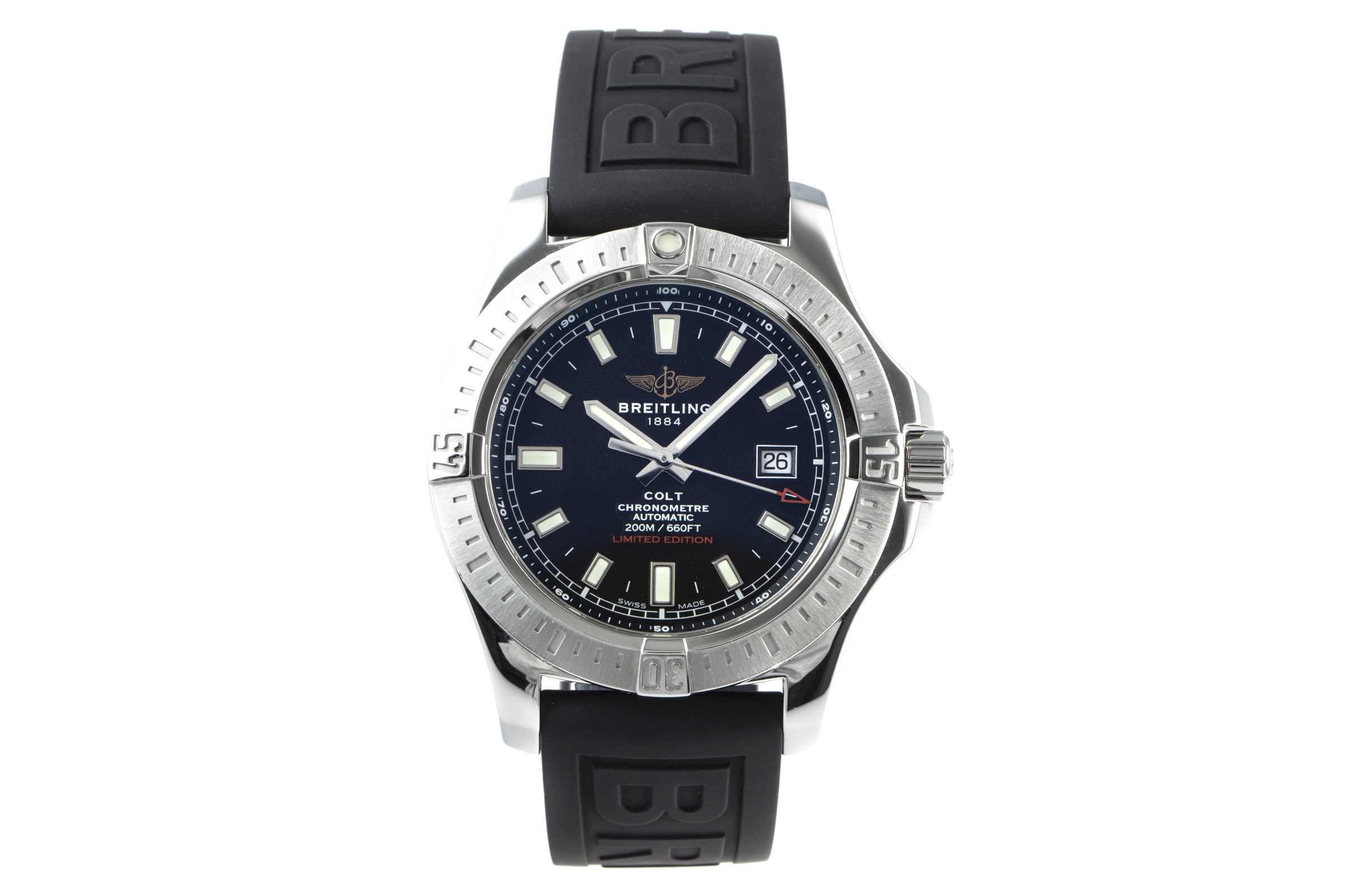 Breitling Colt Limitiert Automatik Edelstahl Herrenuhr Ref. A17388 Box & Papiere [2201018]