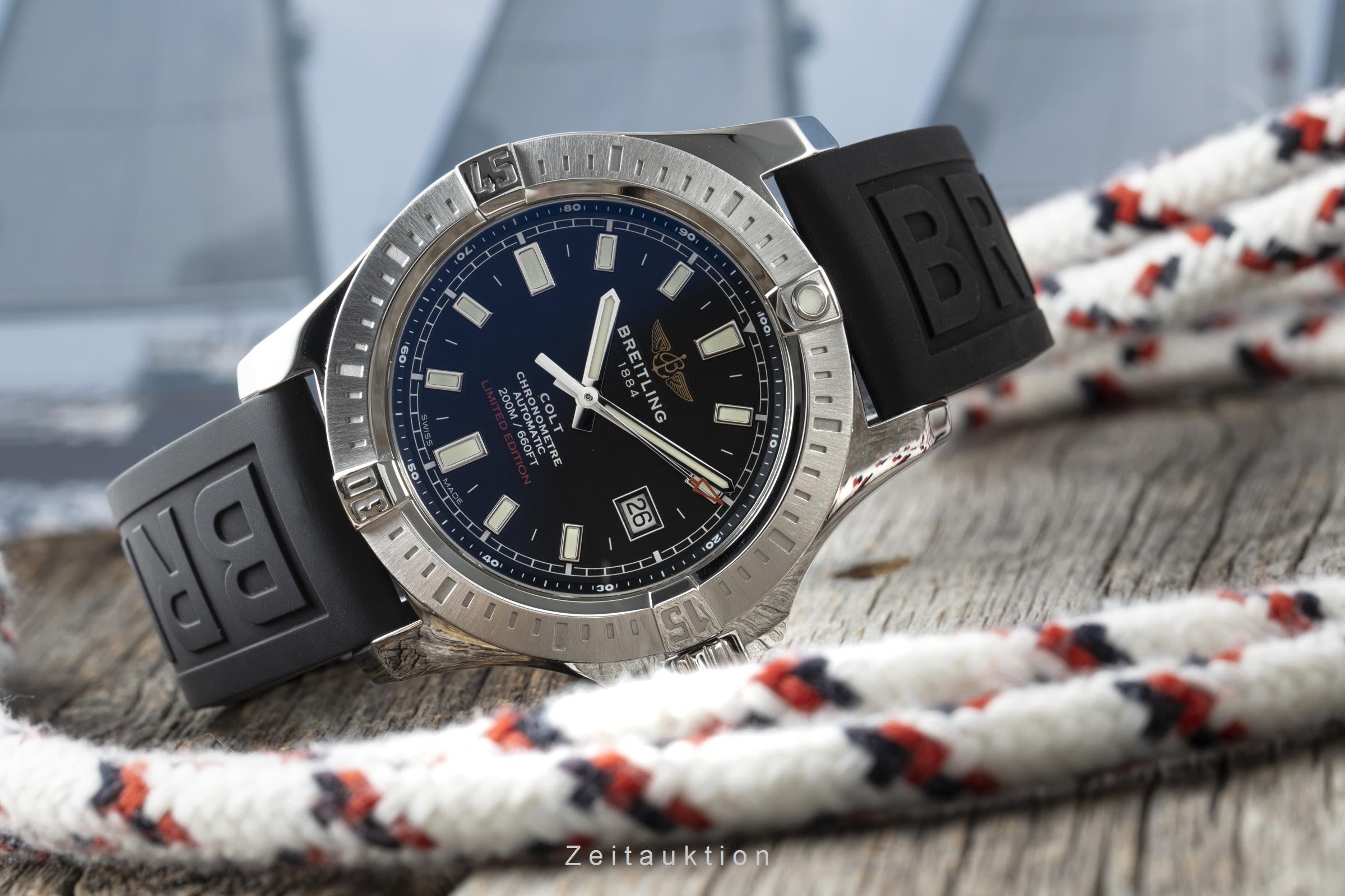 Breitling Colt Limitiert Automatik Edelstahl Herrenuhr Ref. A17388 Box & Papiere [2201018]