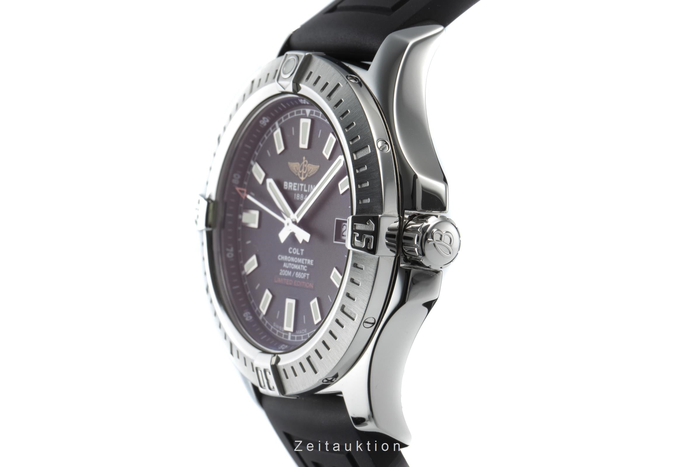 Breitling Colt Limitiert Automatik Edelstahl Herrenuhr Ref. A17388 Box & Papiere [2201018]