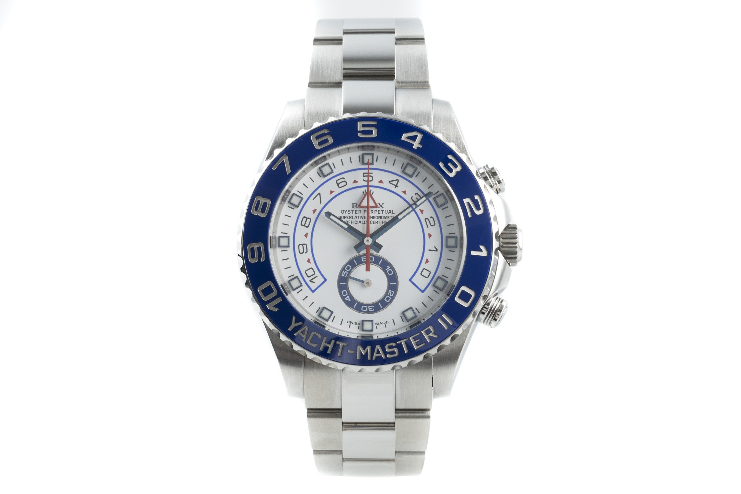 Rolex Yacht-Master II Edelstahl Herrenuhr Oyster Perpetual Ref. 116680 B&P 2015 [2201029]