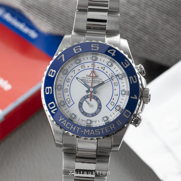 Rolex Yacht-Master II Edelstahl Herrenuhr Oyster Perpetual Ref. 116680 B&P 2015 [2201029]