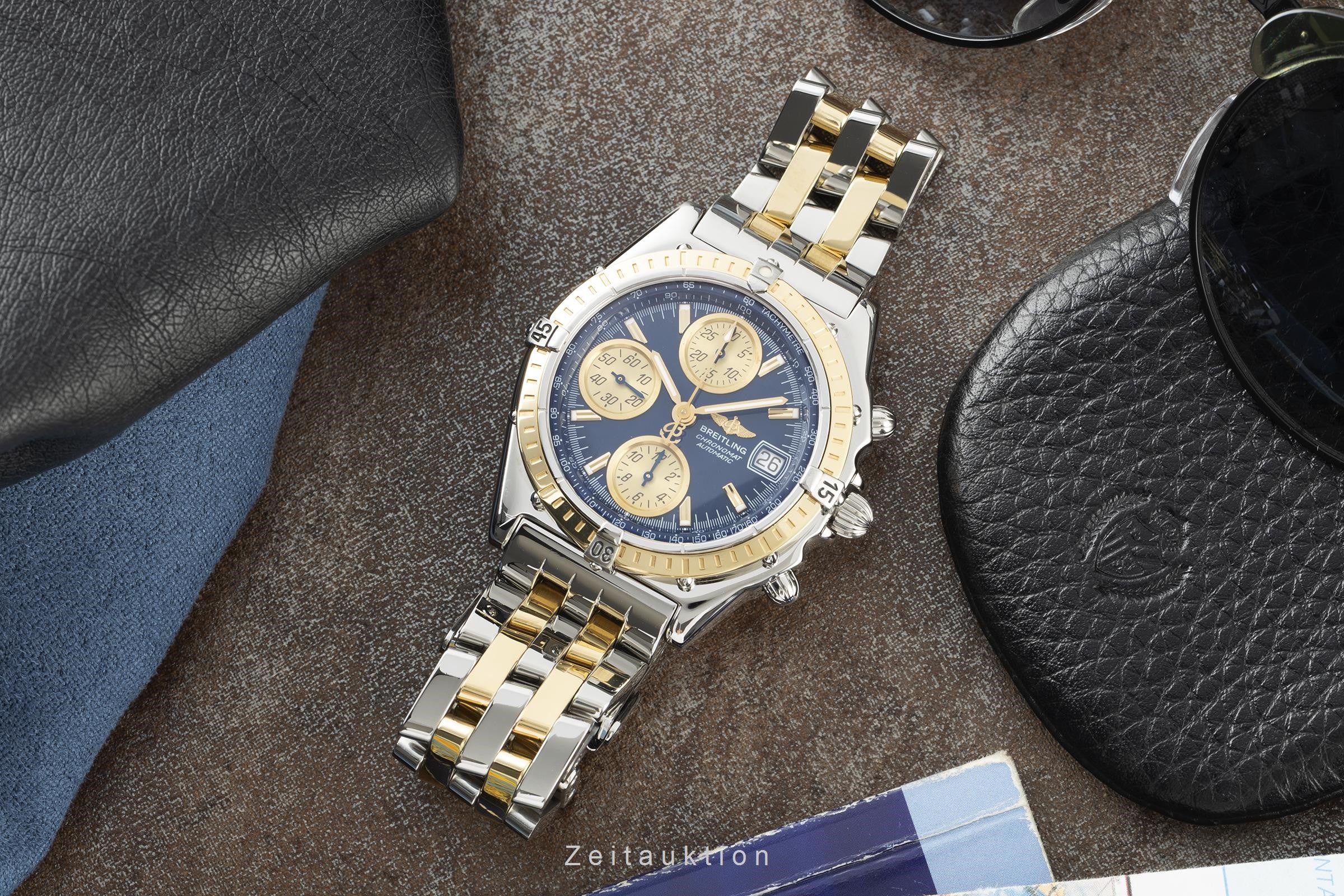 Breitling Chronomat chronograph steel / gold automatic men's watch D13050.1  [2201047]