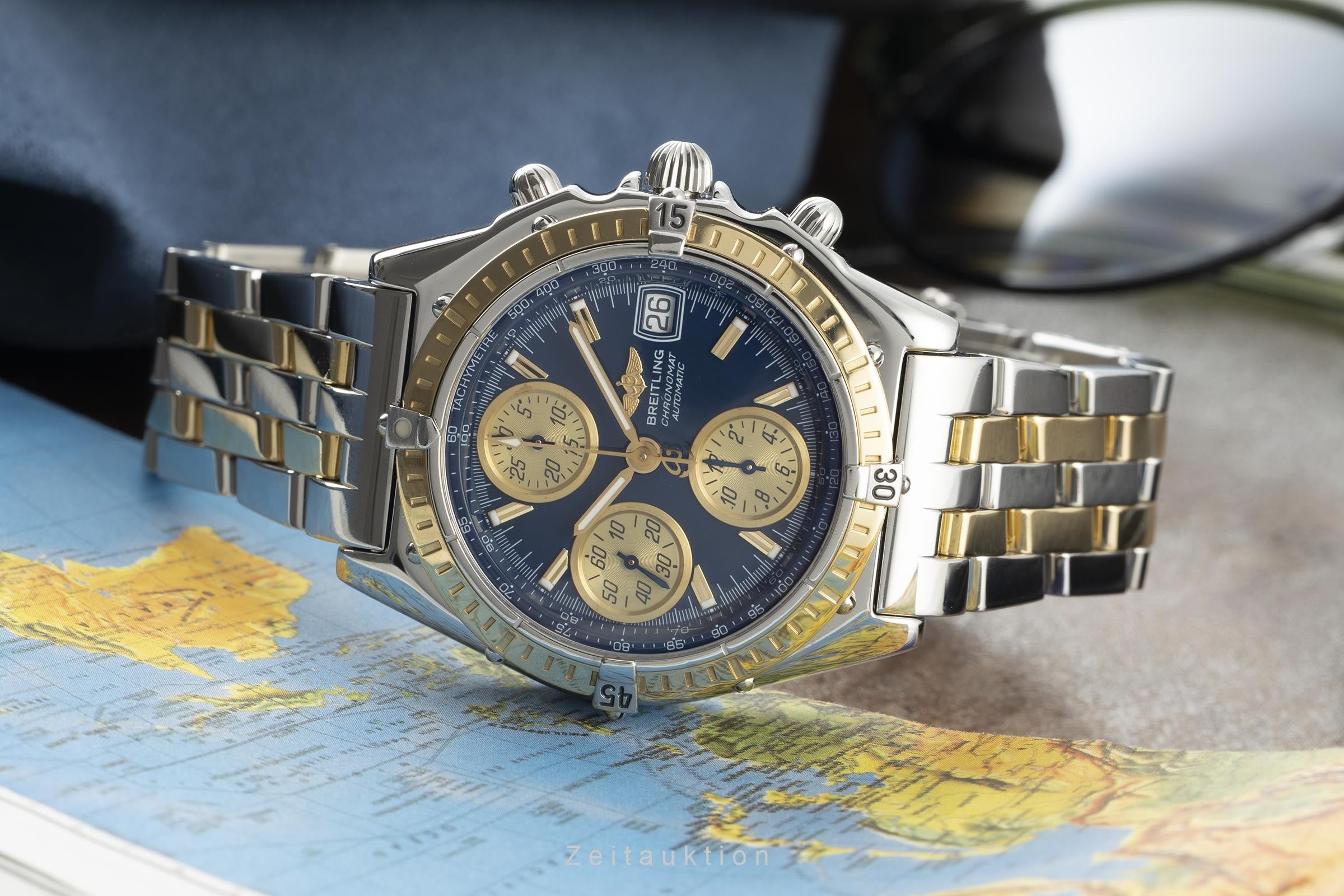 Breitling Chronomat chronograph steel / gold automatic men's watch D13050.1  [2201047]