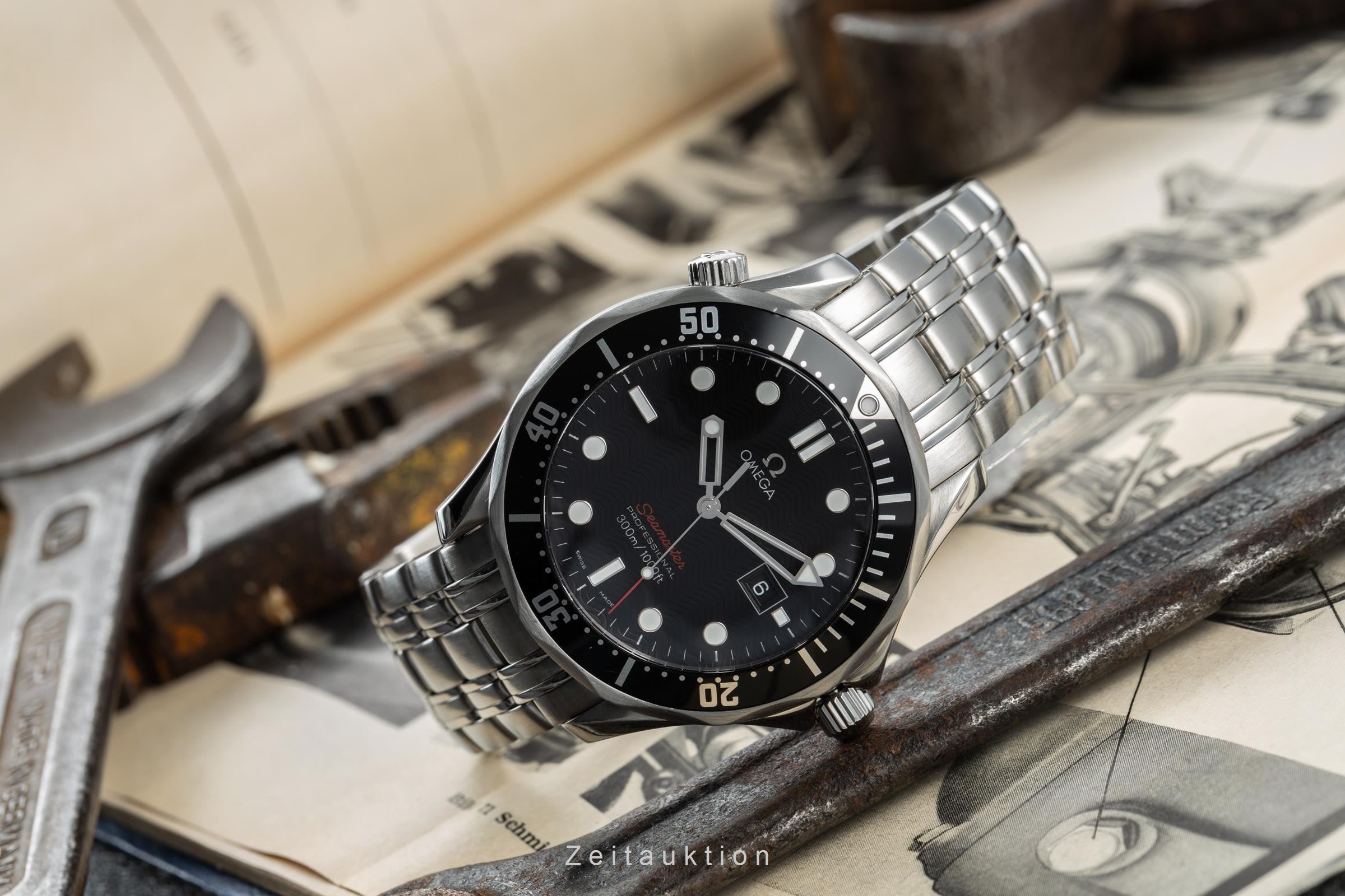 Omega Seamaster steel quartz men's watch 212.30.41.61.01.001 LP: 5600EUR  [2201053]