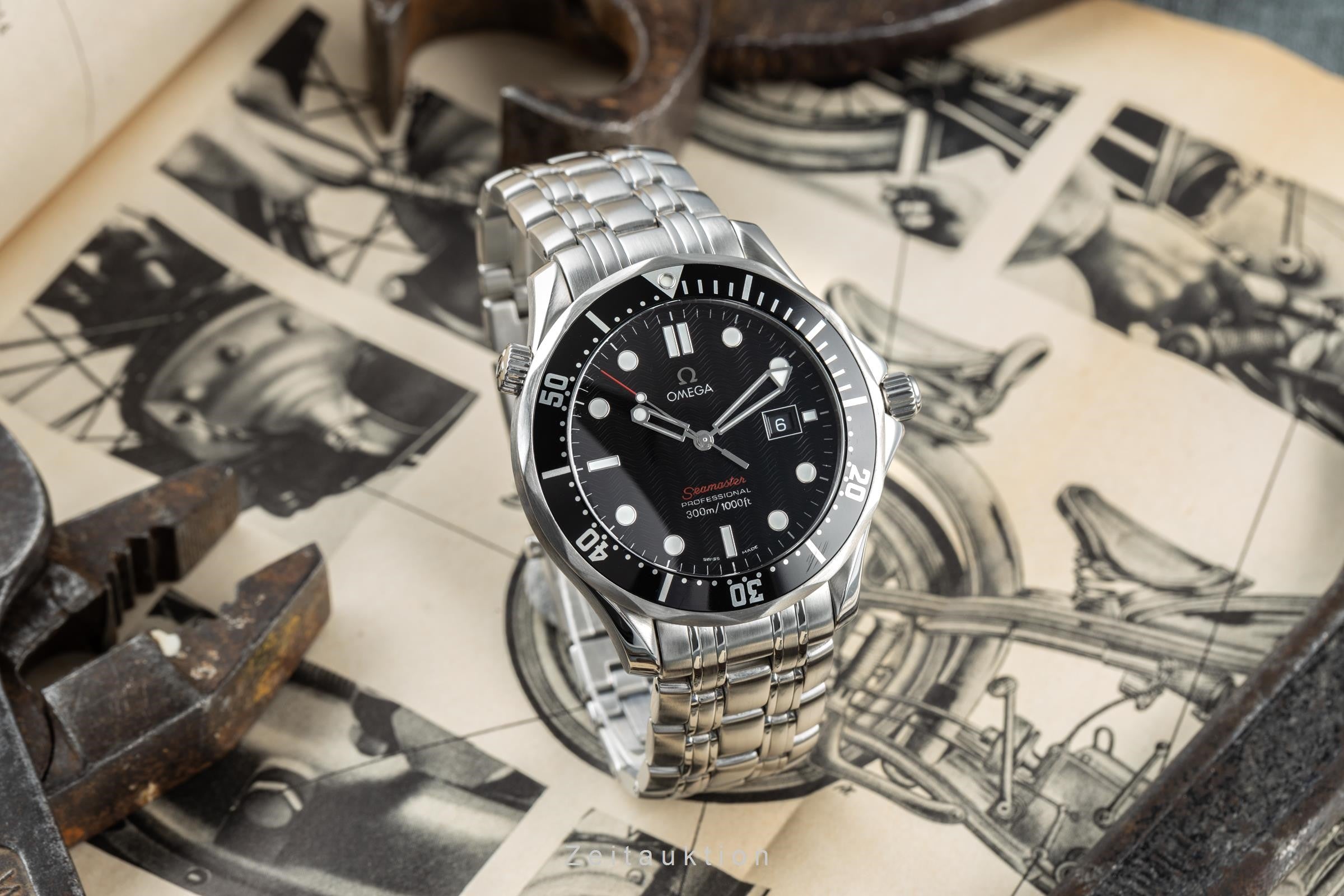 Omega Seamaster steel quartz men's watch 212.30.41.61.01.001 LP: 5600EUR  [2201053]