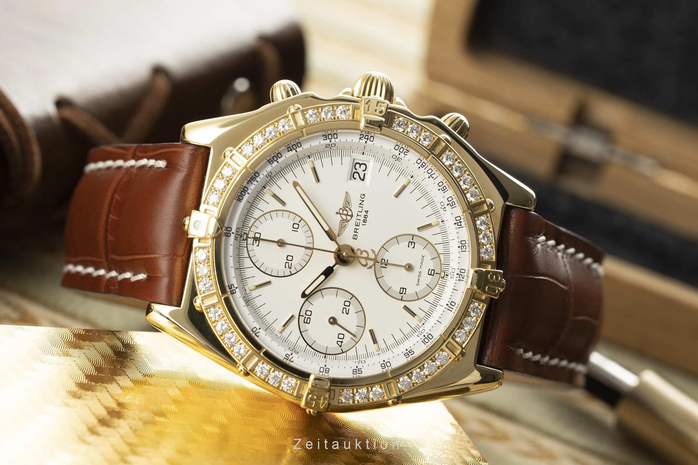 Breitling Chronomat cronógrafo oro de 18 quilates automático reloj para caballeros K13048  [2201156]
