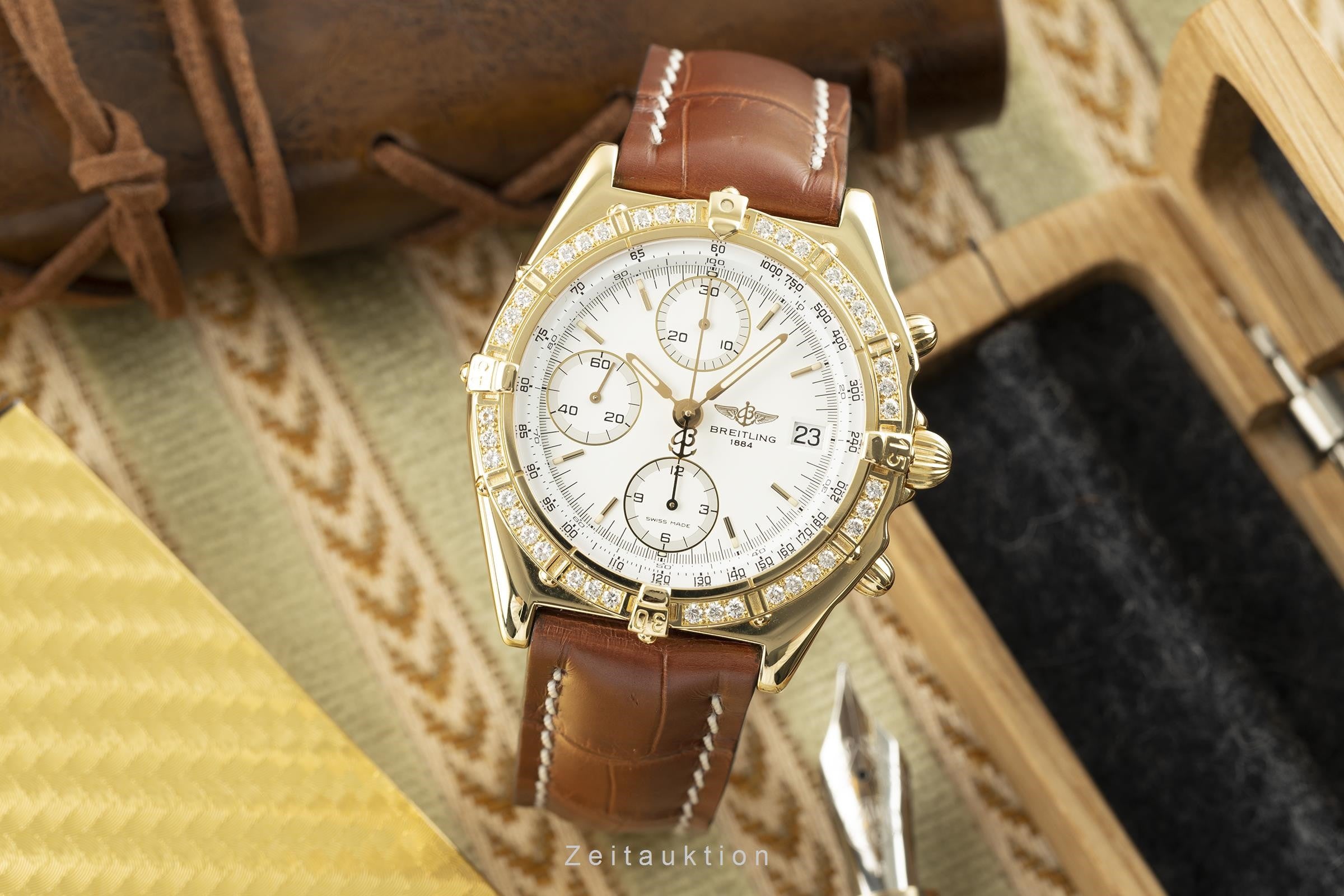 Breitling Chronomat cronógrafo oro de 18 quilates automático reloj para caballeros K13048  [2201156]