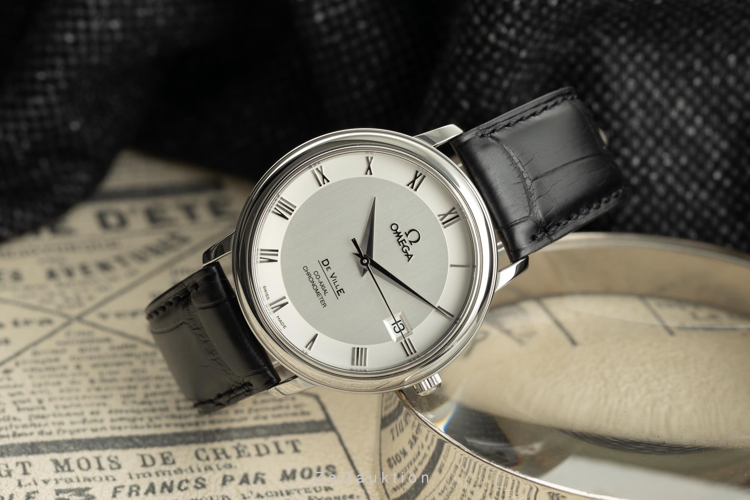 Omega De Ville Prestige Co-Axial Edelstahl Herrenuhr Ref. 4875.31.01 NP: 2400 € [2201161]