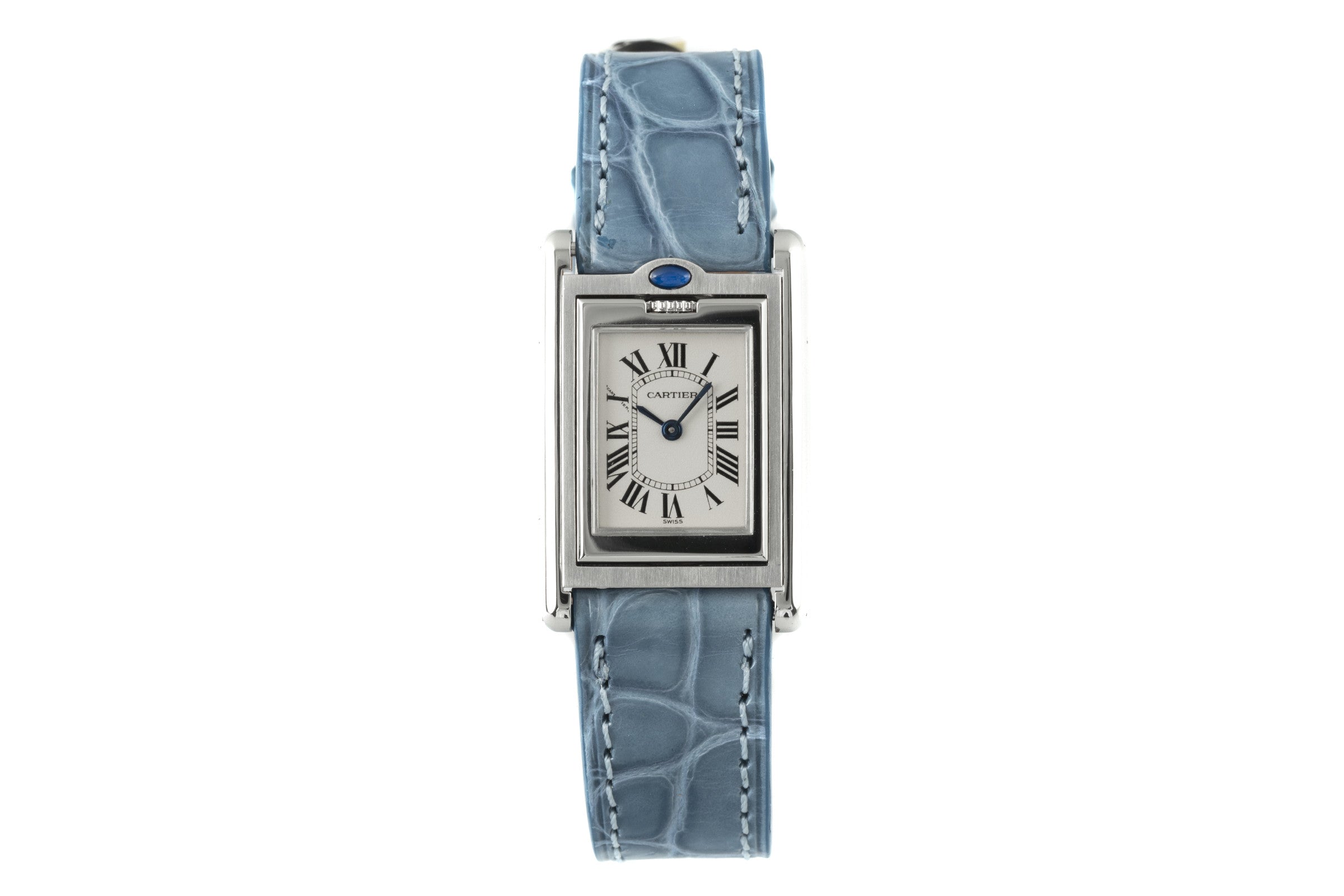 Cartier Basculante acero cuarzo reloj para damas  2386  [2201164]