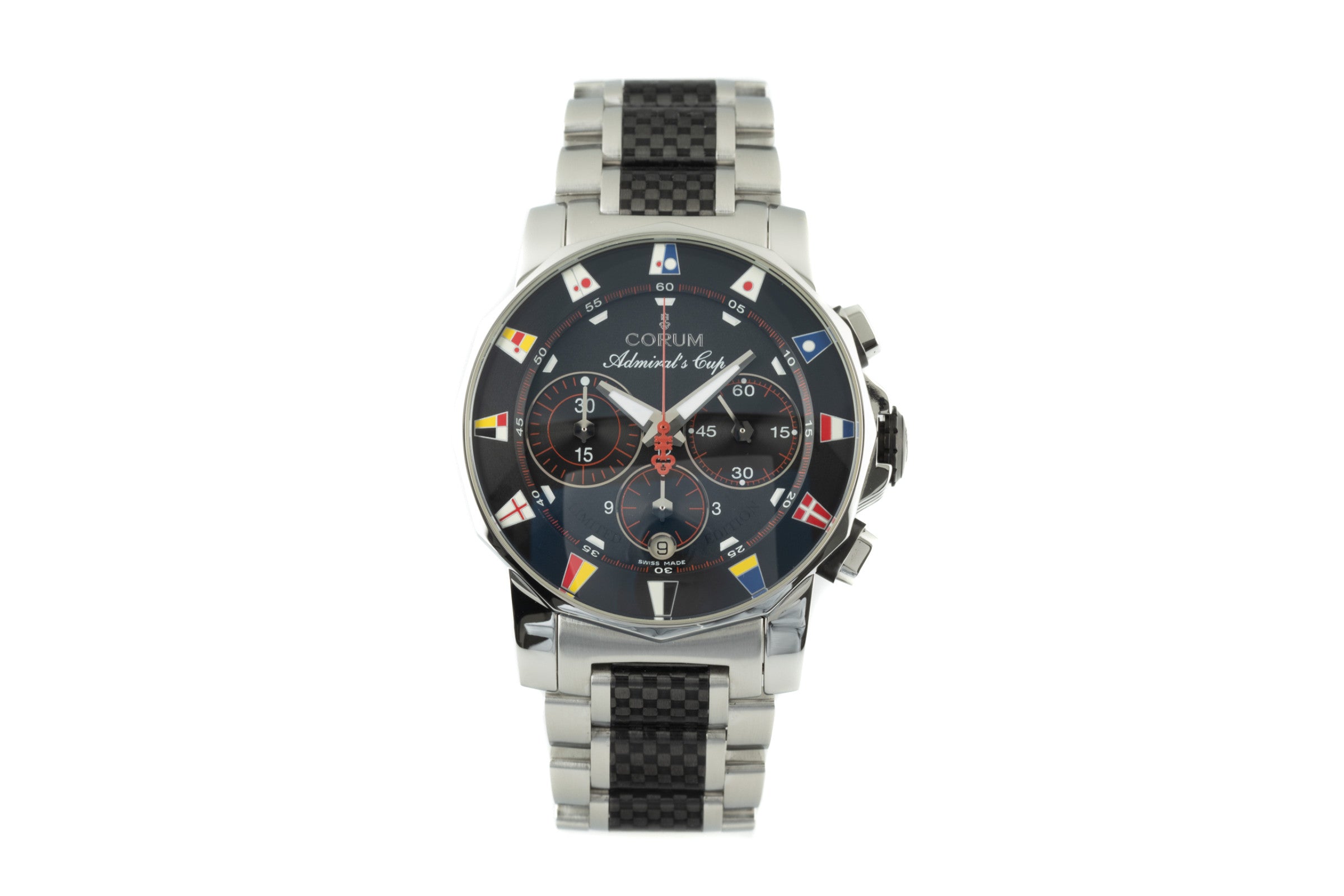 Corum Admirals Cup cronógrafo acero automático reloj para caballeros 985.631.20 Limited  [2201191]