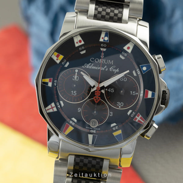 Corum Admirals Cup cronógrafo acero automático reloj para caballeros 985.631.20 Limited  [2201191]