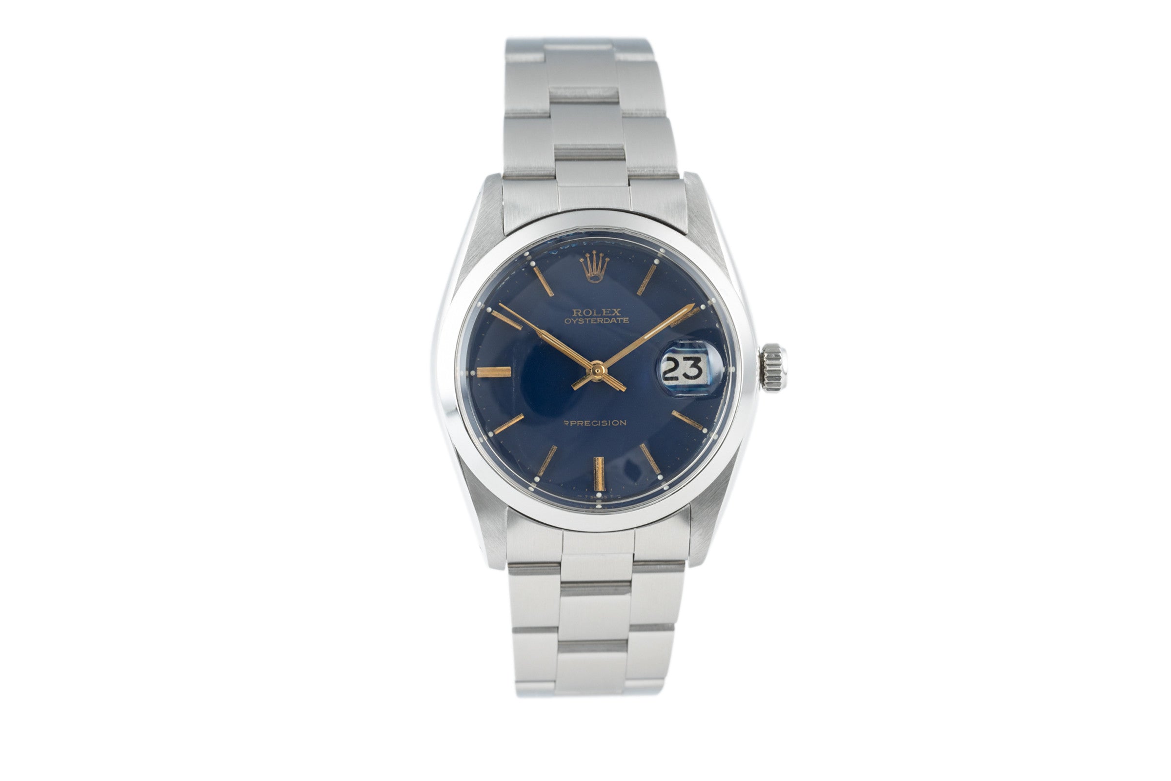 Rolex Precision acciaio carica manuale orologio da uomo 6694 Vintage  [2201216]