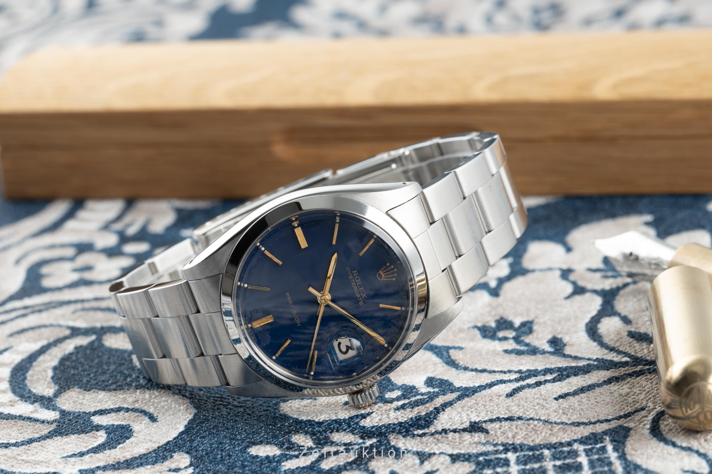 Rolex Precision acciaio carica manuale orologio da uomo 6694 Vintage  [2201216]