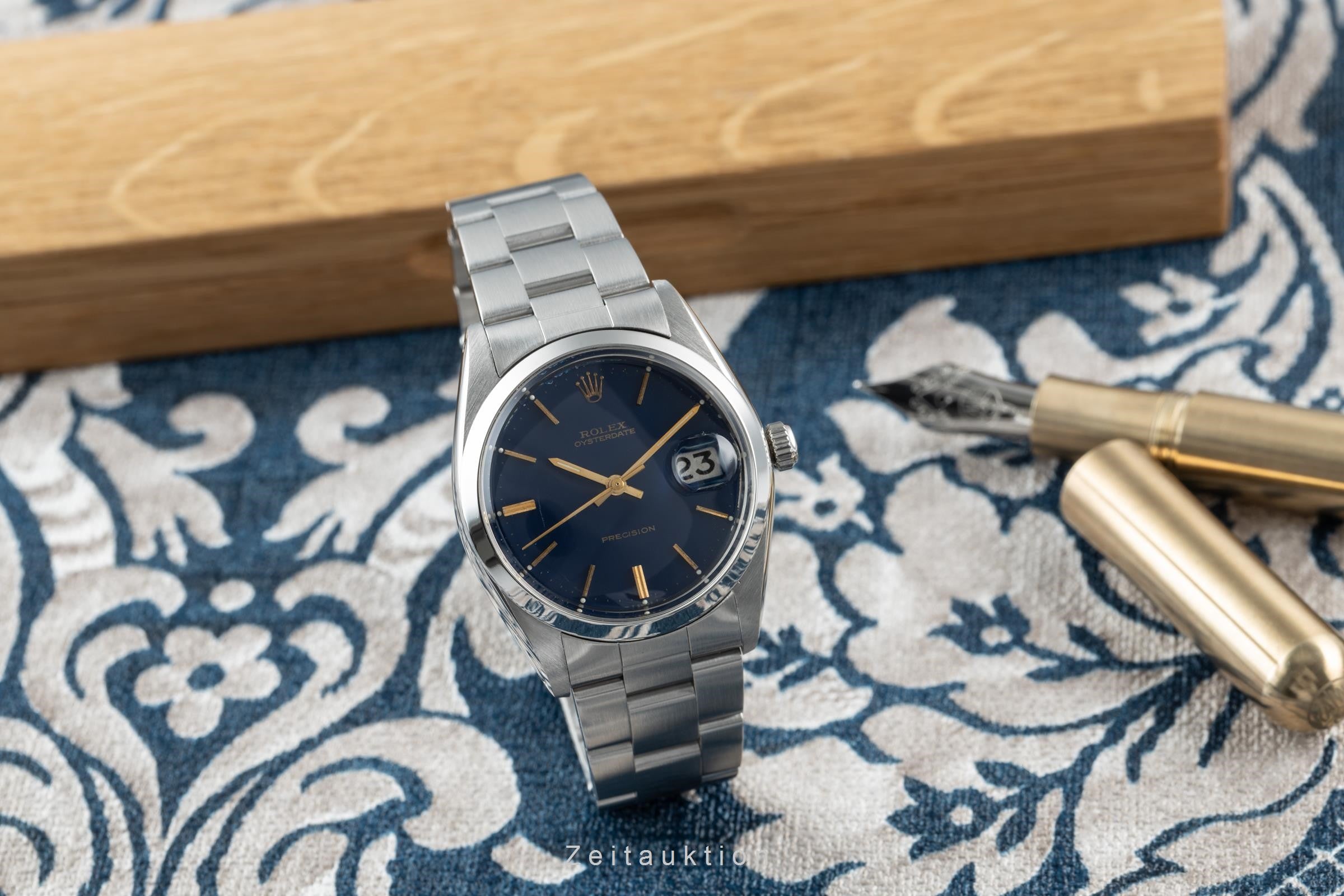 Rolex Precision acciaio carica manuale orologio da uomo 6694 Vintage  [2201216]