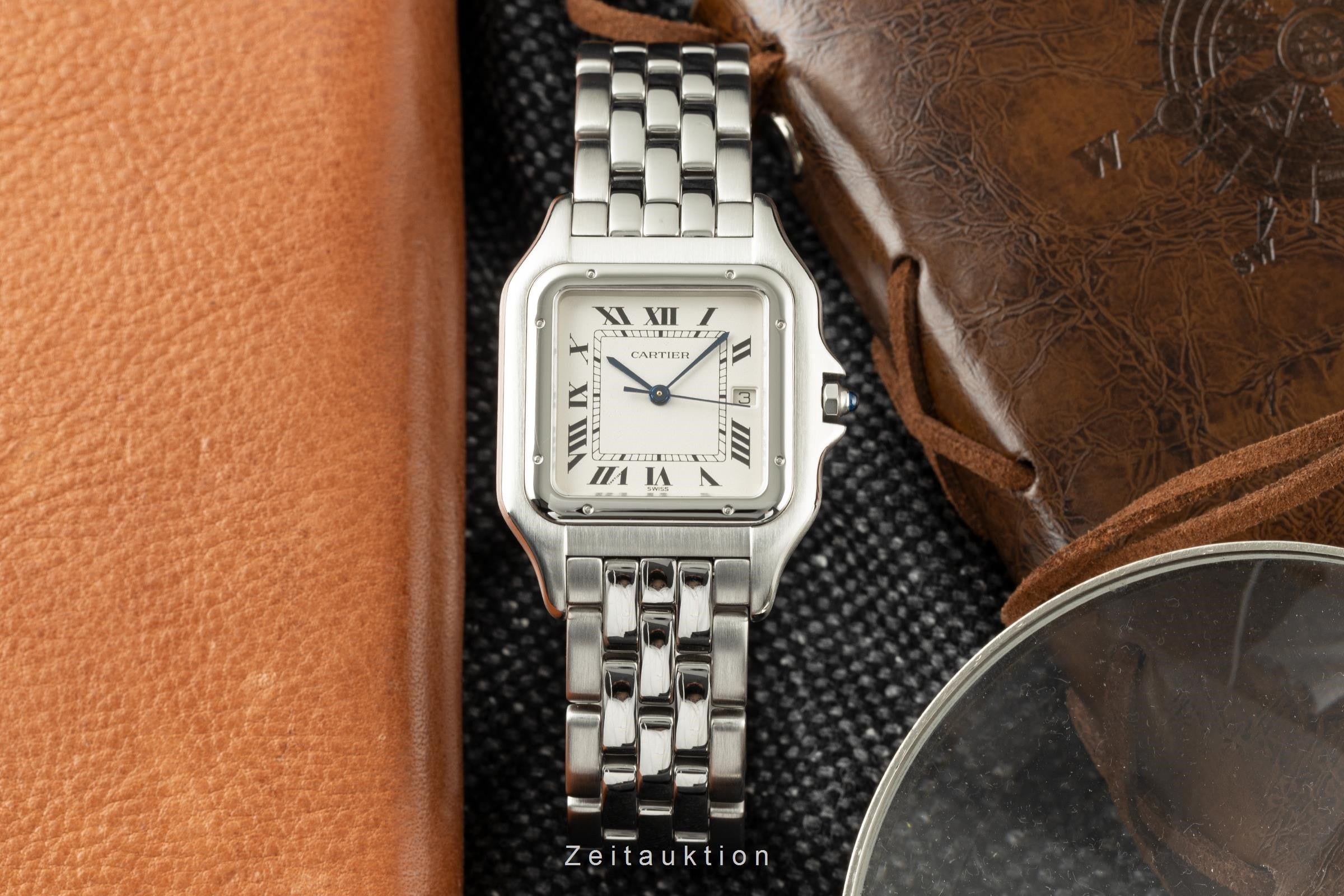 Cartier Panthere acciaio quarzo orologio da uomo 1300 LP: 4850EUR  [2201225]