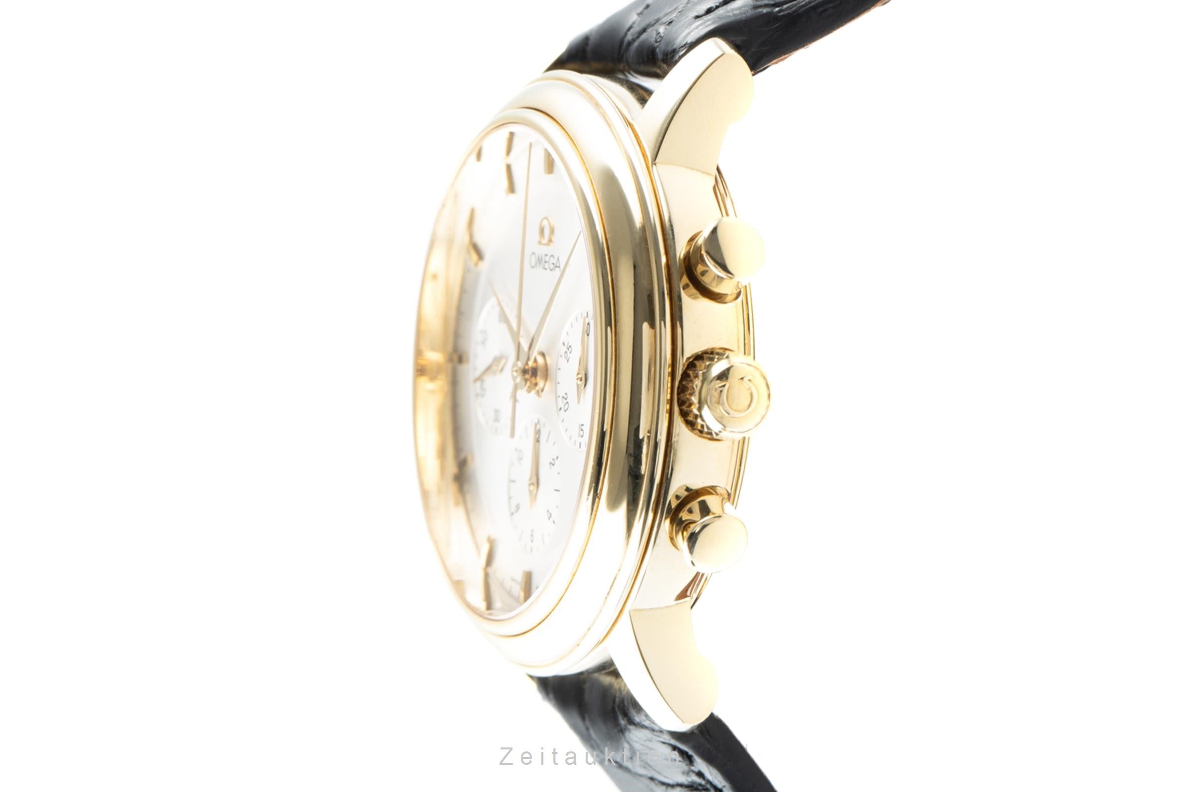 Omega De Ville Prestige Chronograph 18K Gold Handaufzug Herrenuhr Ref 4640.31.00 [2201255]