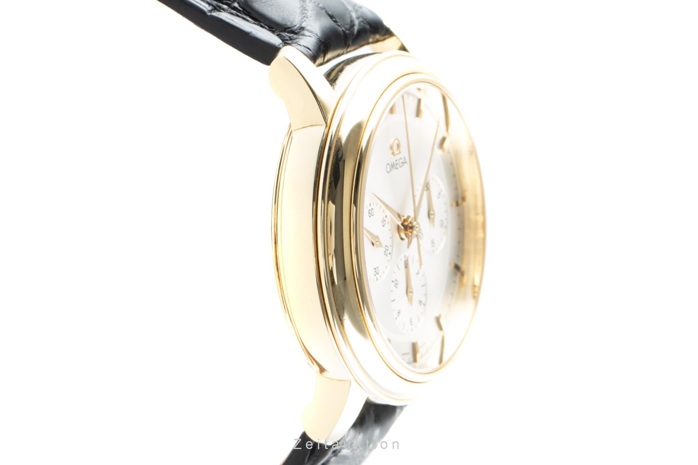 Omega De Ville Prestige Chronograph 18K Gold Handaufzug Herrenuhr Ref 4640.31.00 [2201255]