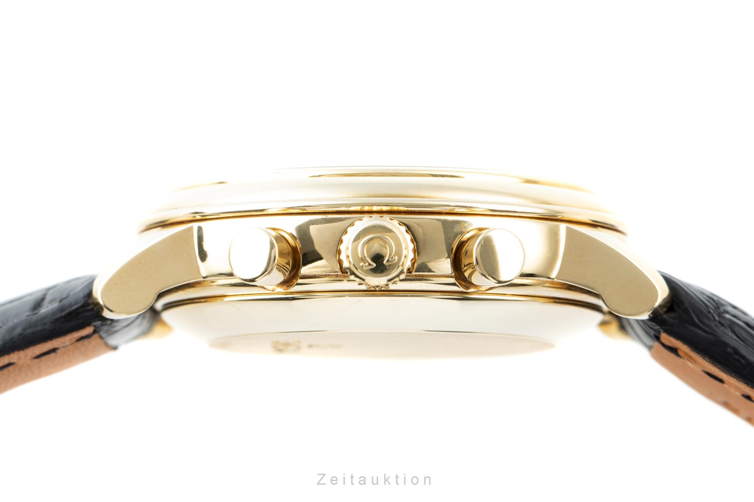 Omega De Ville Prestige Chronograph 18K Gold Handaufzug Herrenuhr Ref 4640.31.00 [2201255]