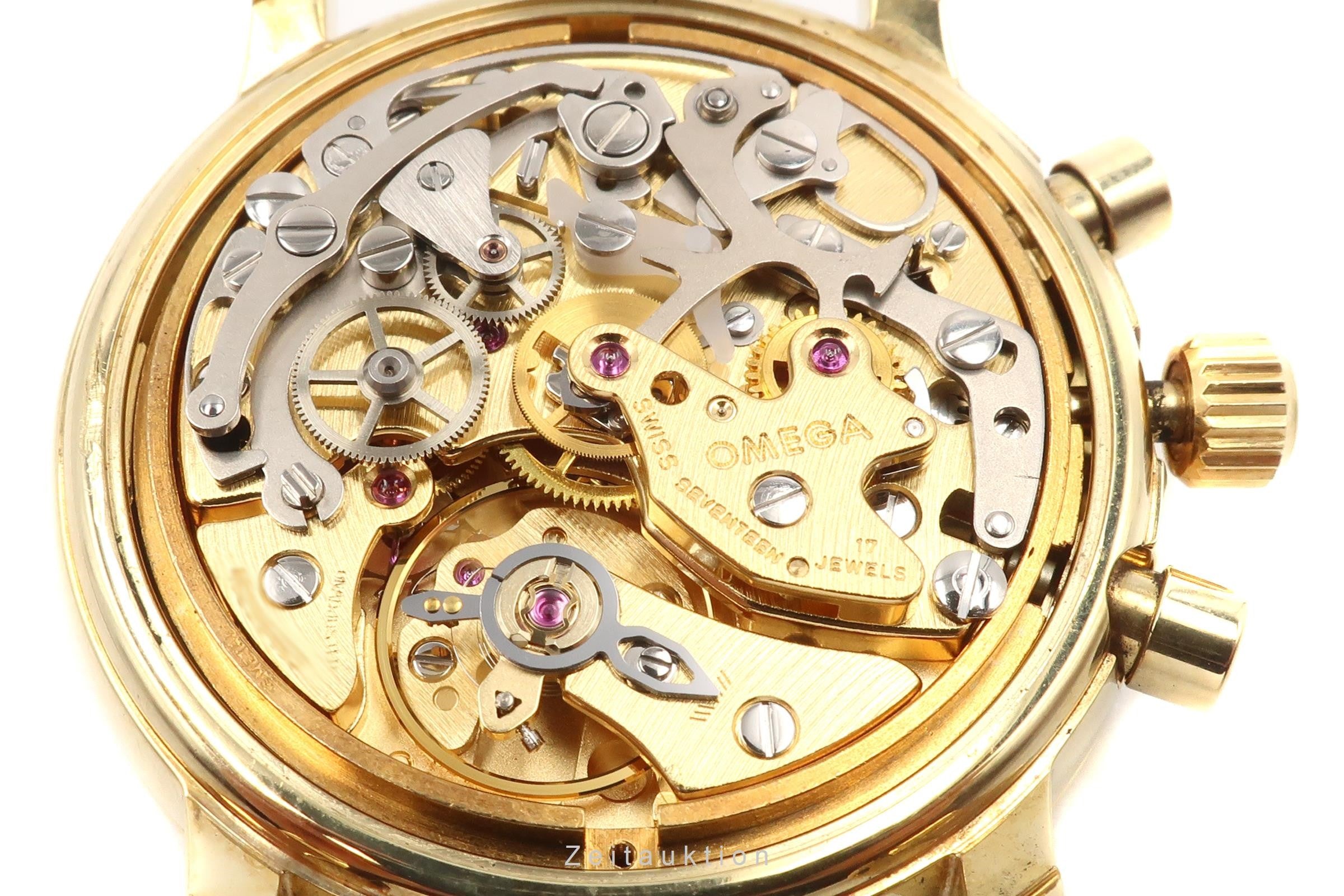 Omega De Ville Prestige Chronograph 18K Gold Handaufzug Herrenuhr Ref 4640.31.00 [2201255]