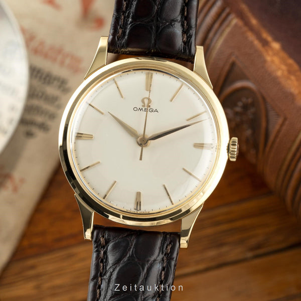 Omega oro 18 ct carica manuale orologio da uomo 14708  Vintage  [2201256]