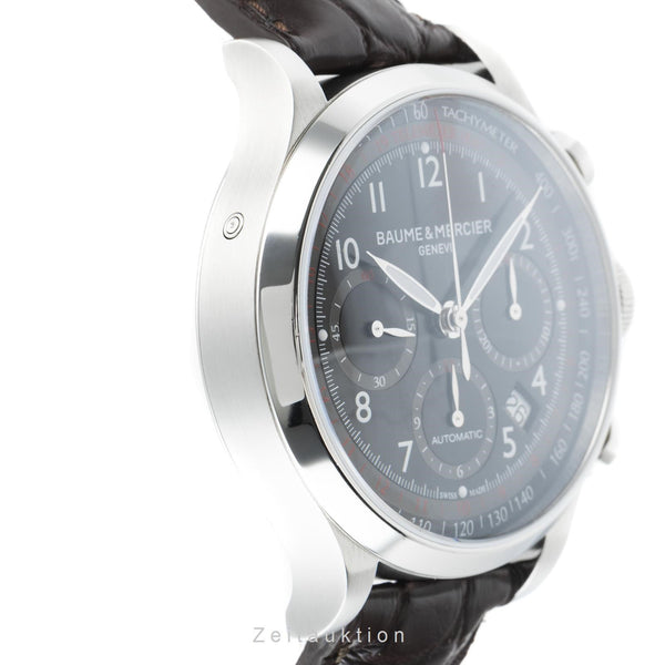 Baume & Mercier Capeland chronographe acier automatique montre pour hommes 65687 LP: 4350EUR  [2201337]