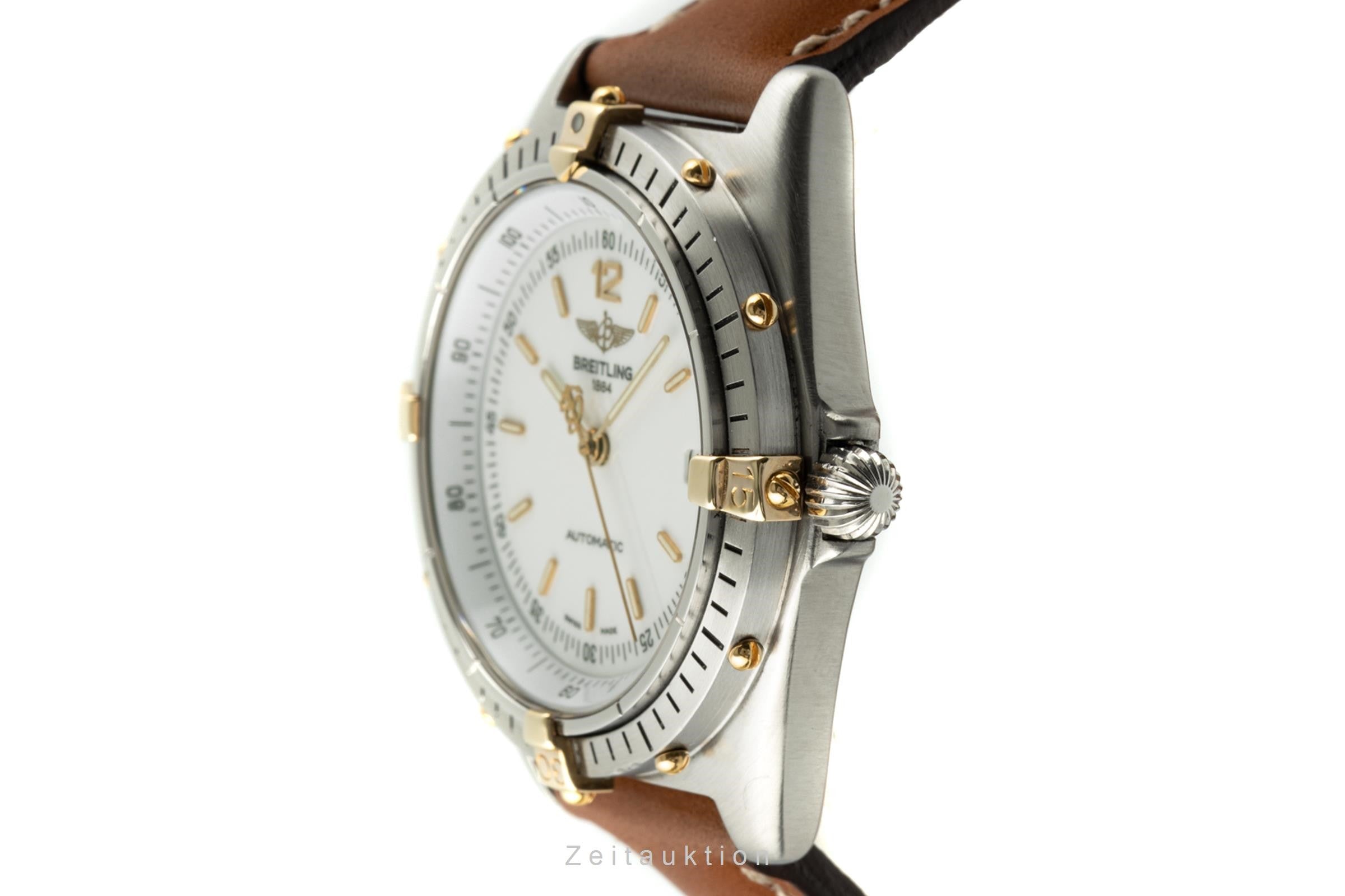 Breitling Antares Automatik Edelstahl / Gold Datum Herrenuhr Ref. 81970  [2201435]