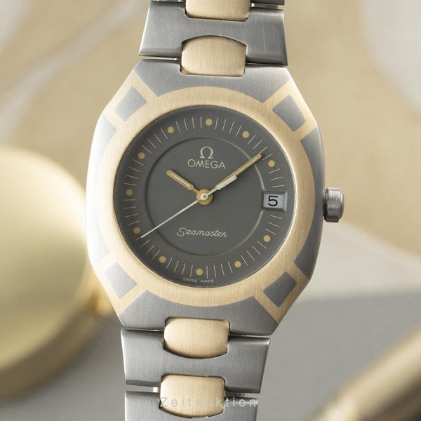 Omega Seamaster titanium / gold quartz men's watch 196.0257, 396.0952  [2201445]