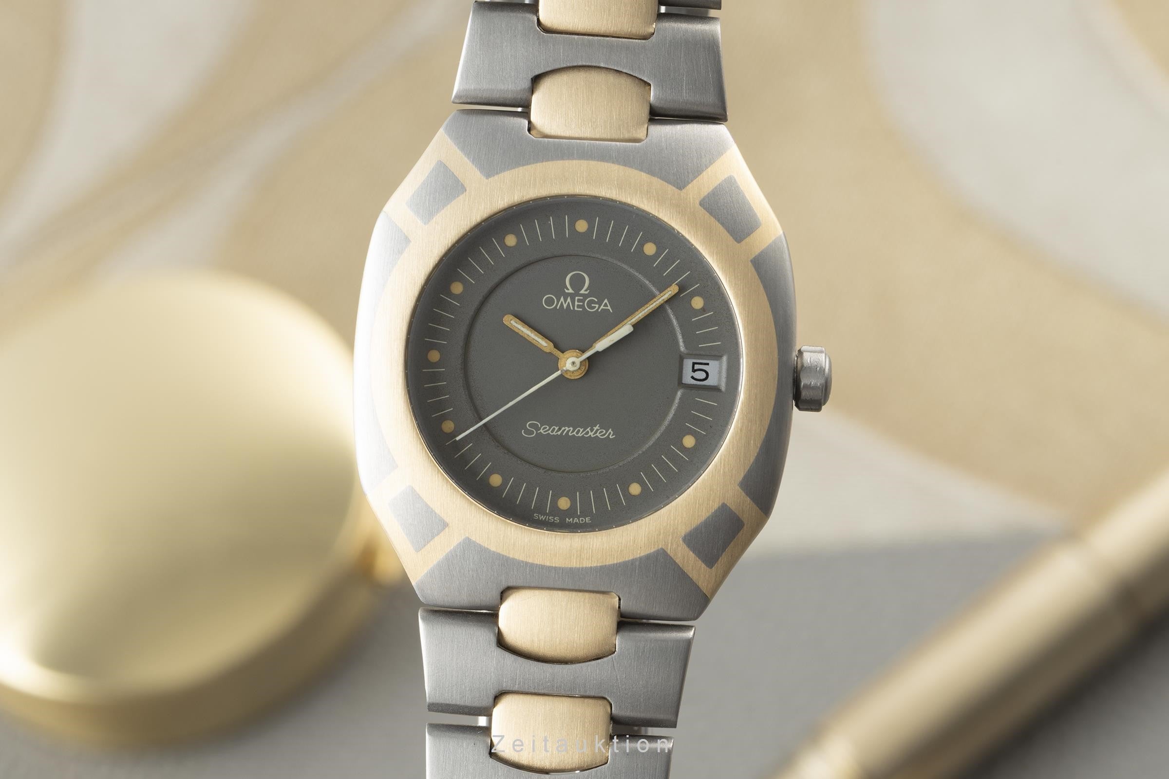 Omega Seamaster titanium / gold quartz men's watch 196.0257, 396.0952  [2201445]