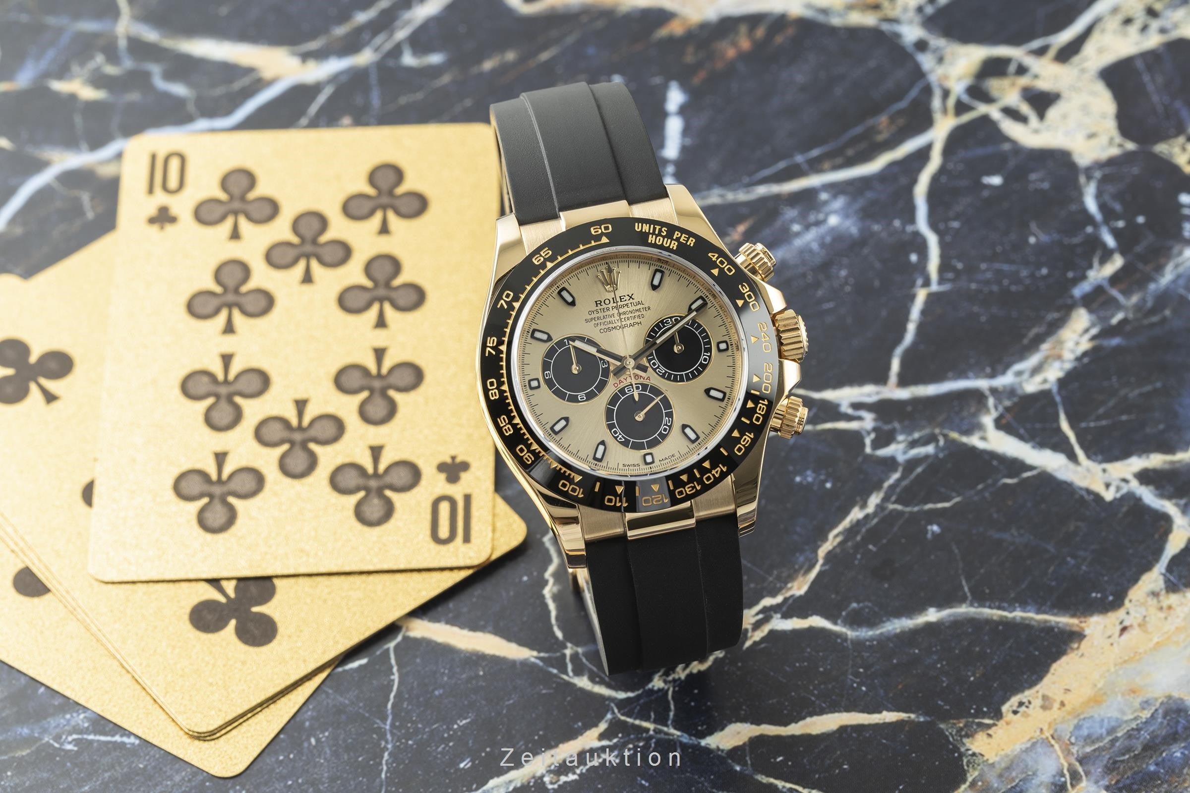 Rolex Daytona 18K Gold Chronograph Herrenuhr Oyster Perpetual 116518LN B&P 2020 [2201482]