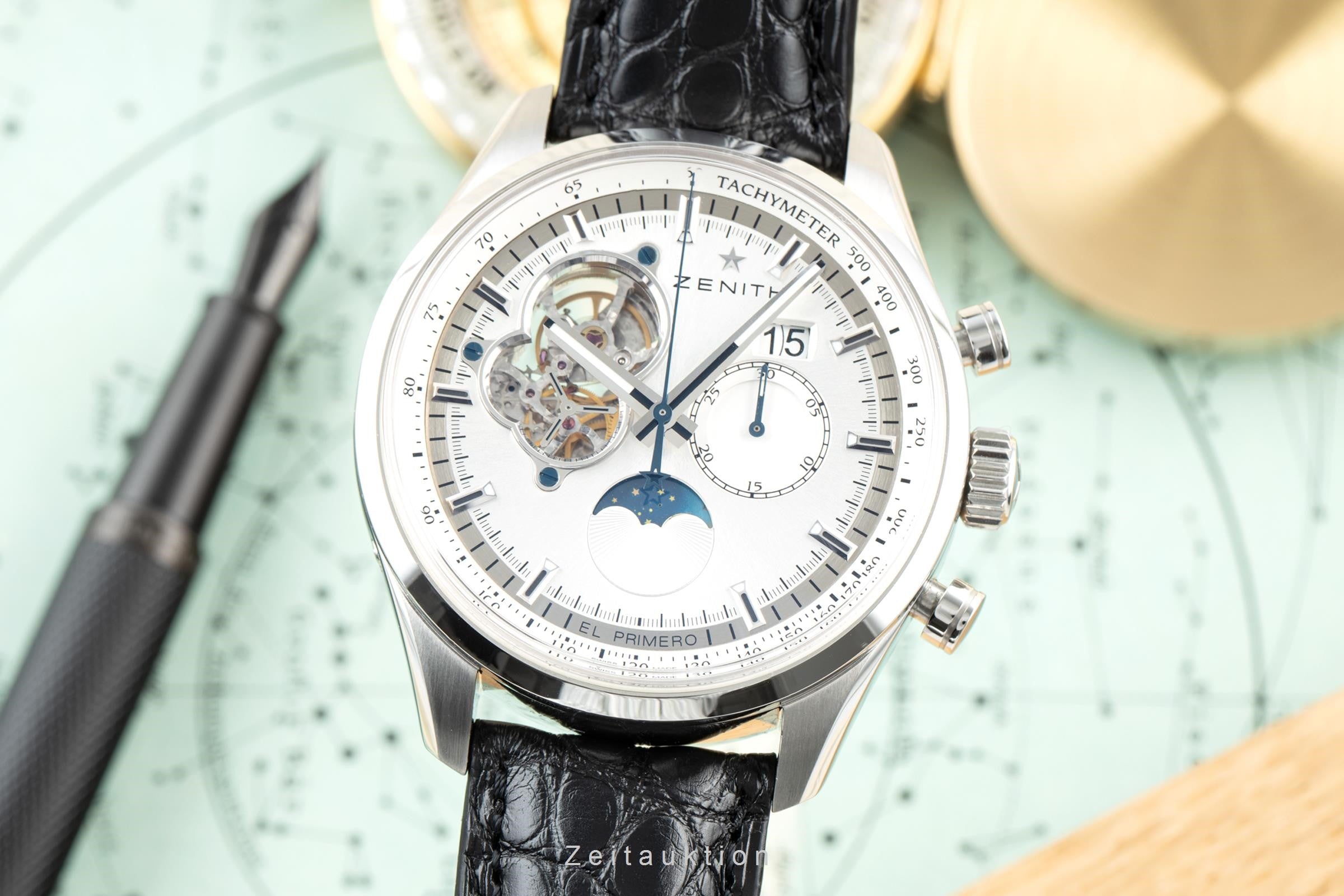 Zenith El Primero chronograph steel automatic Kal. 4047 Ref