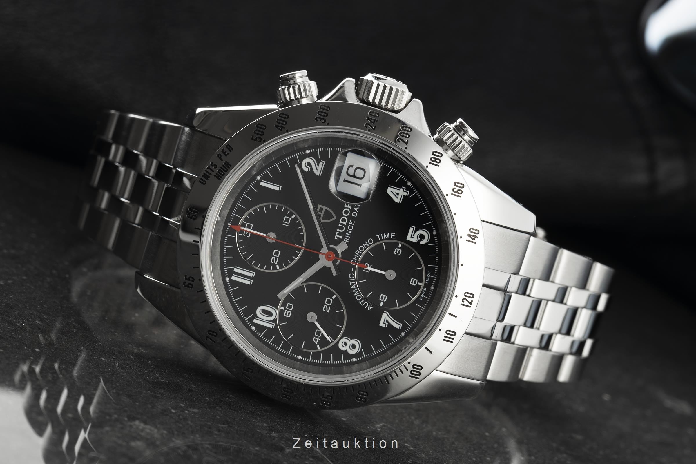 Tudor Prince Date cronografo acciaio automatismo orologio da uomo 79280P  [2201564]