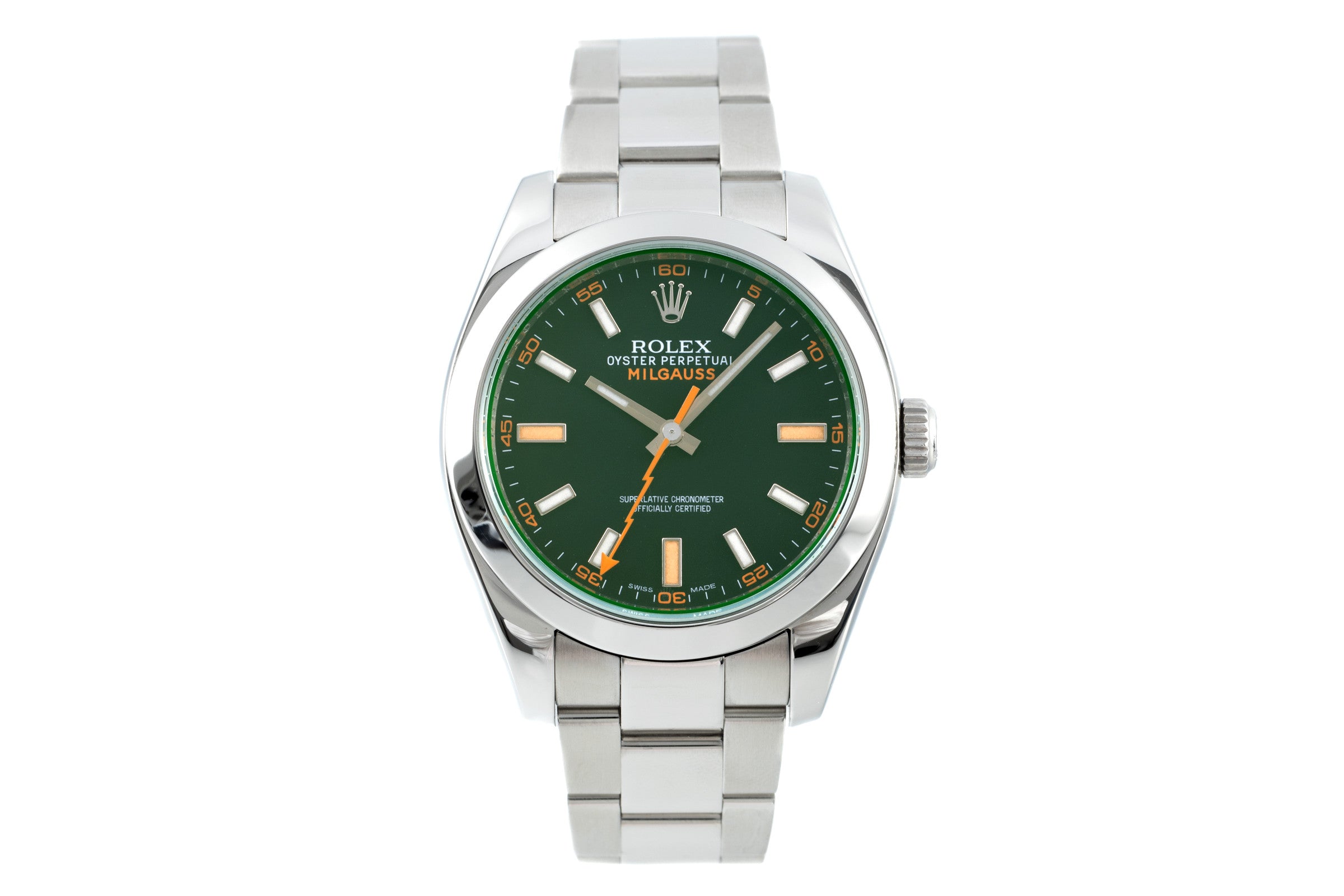 Rolex Milgauss acero automático reloj para caballeros 116400  [2201640]