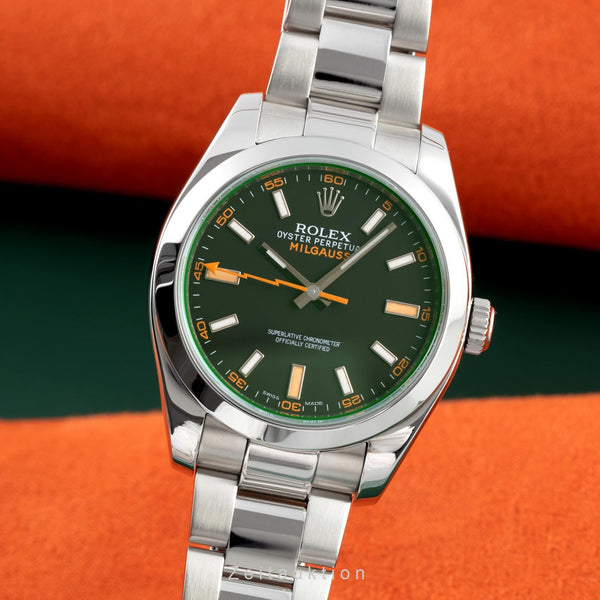 Rolex Milgauss acero automático reloj para caballeros 116400  [2201640]