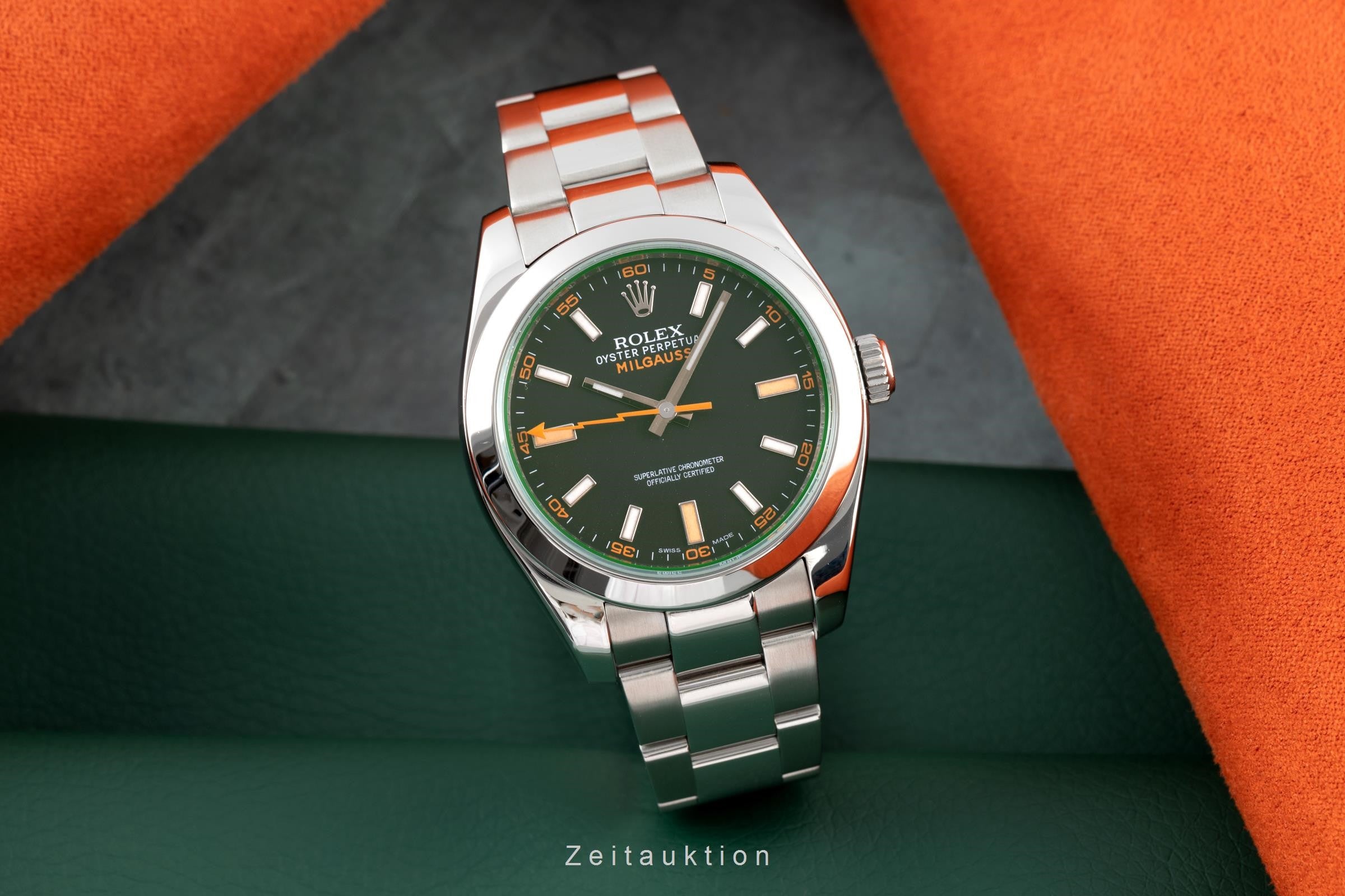 Rolex Milgauss acero automático reloj para caballeros 116400  [2201640]