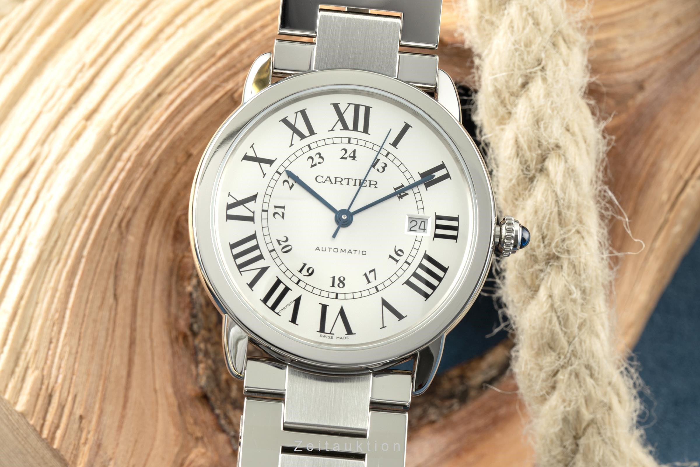 Cartier Ronde Solo acero automático reloj para caballeros W6701011, 3802 LP: 3950EUR  [2201766]