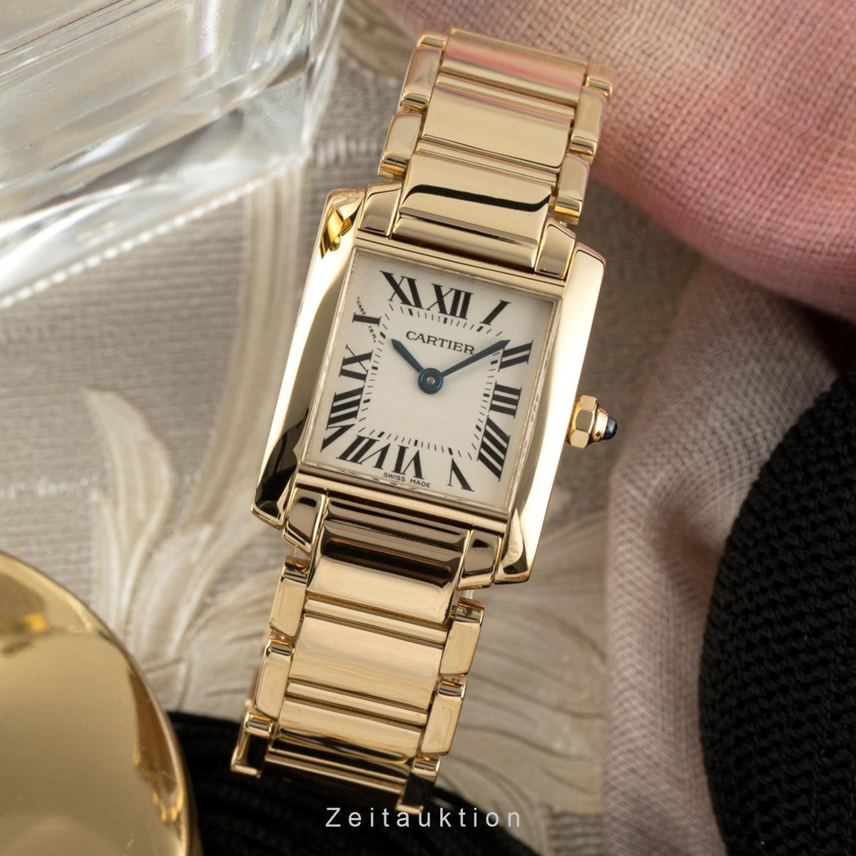 Tank Francaise Vintage Uhr Cartier Cartier Tank Francaise 18 Ct