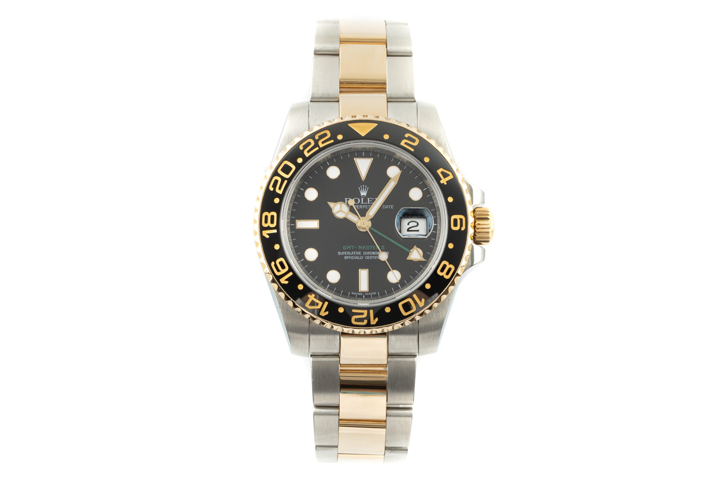 Rolex GMT-Master II acciaio / oro automatismo orologio da uomo 116713LN  [2201890]