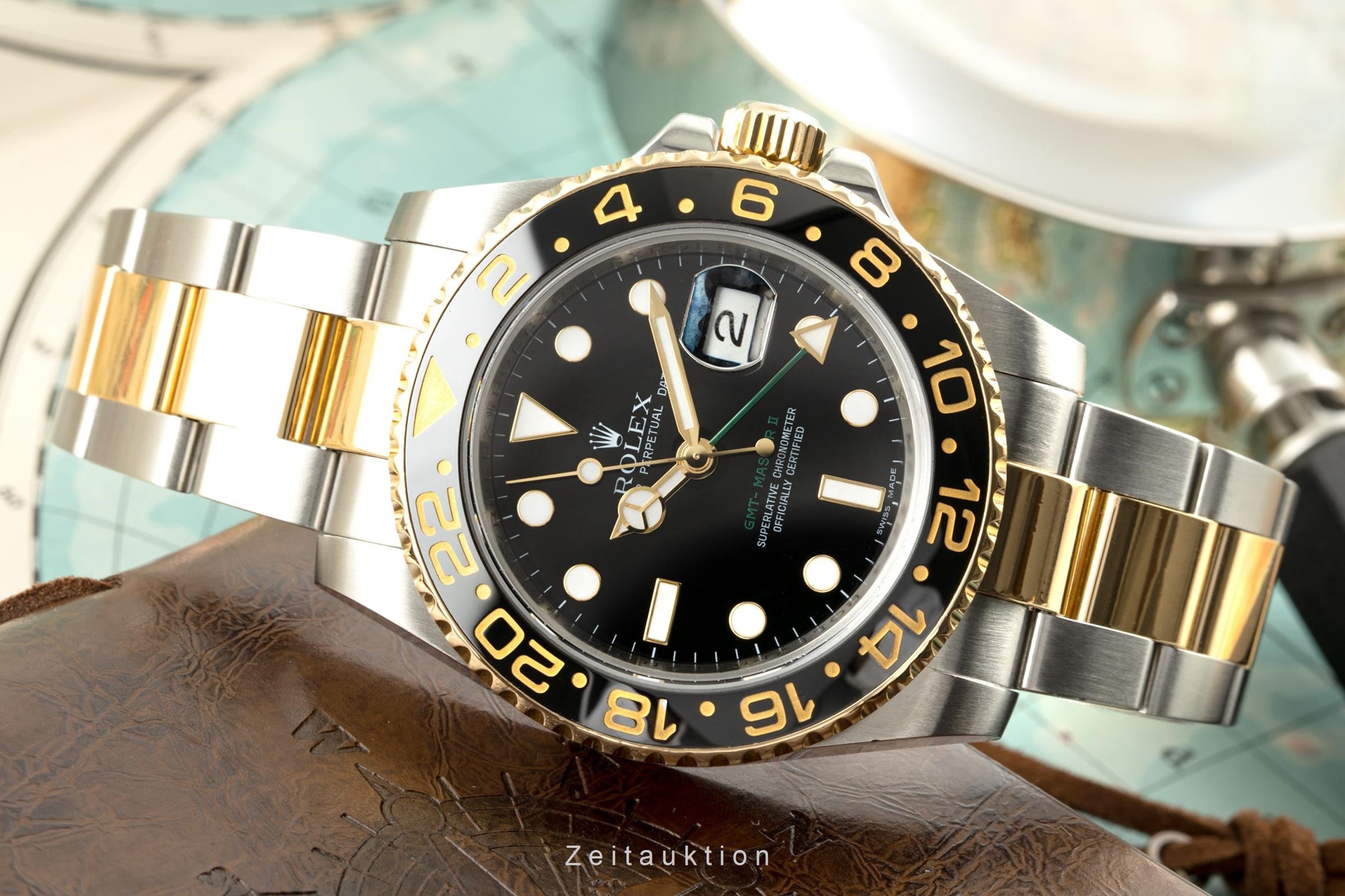 Rolex GMT-Master II acciaio / oro automatismo orologio da uomo 116713LN  [2201890]