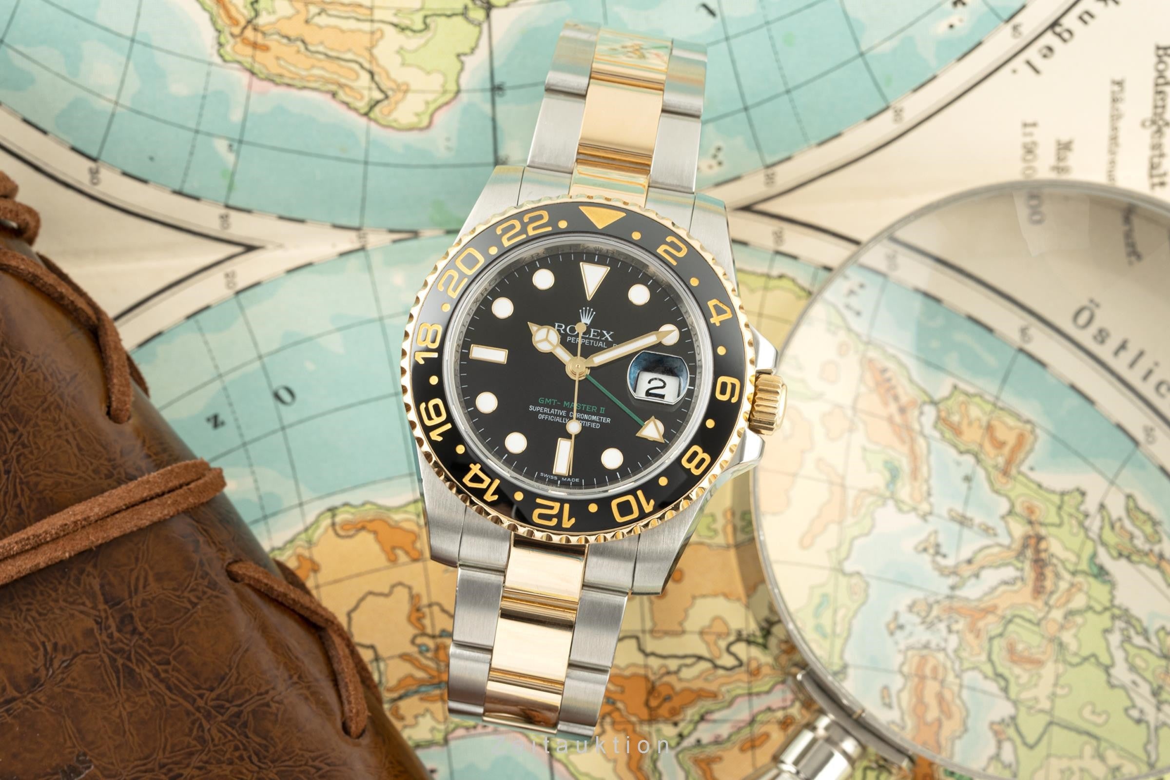 Rolex GMT-Master II acciaio / oro automatismo orologio da uomo 116713LN  [2201890]
