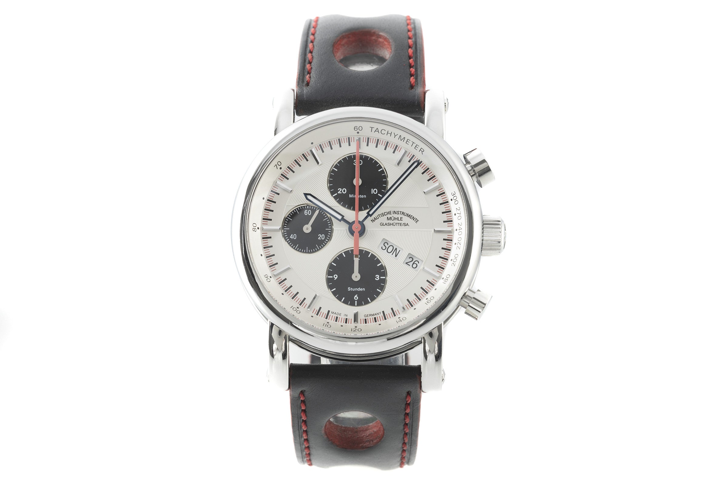 Mühle Teutonia SC chronograph steel automatic men's watch M1-29-45 Limited  [2201959]