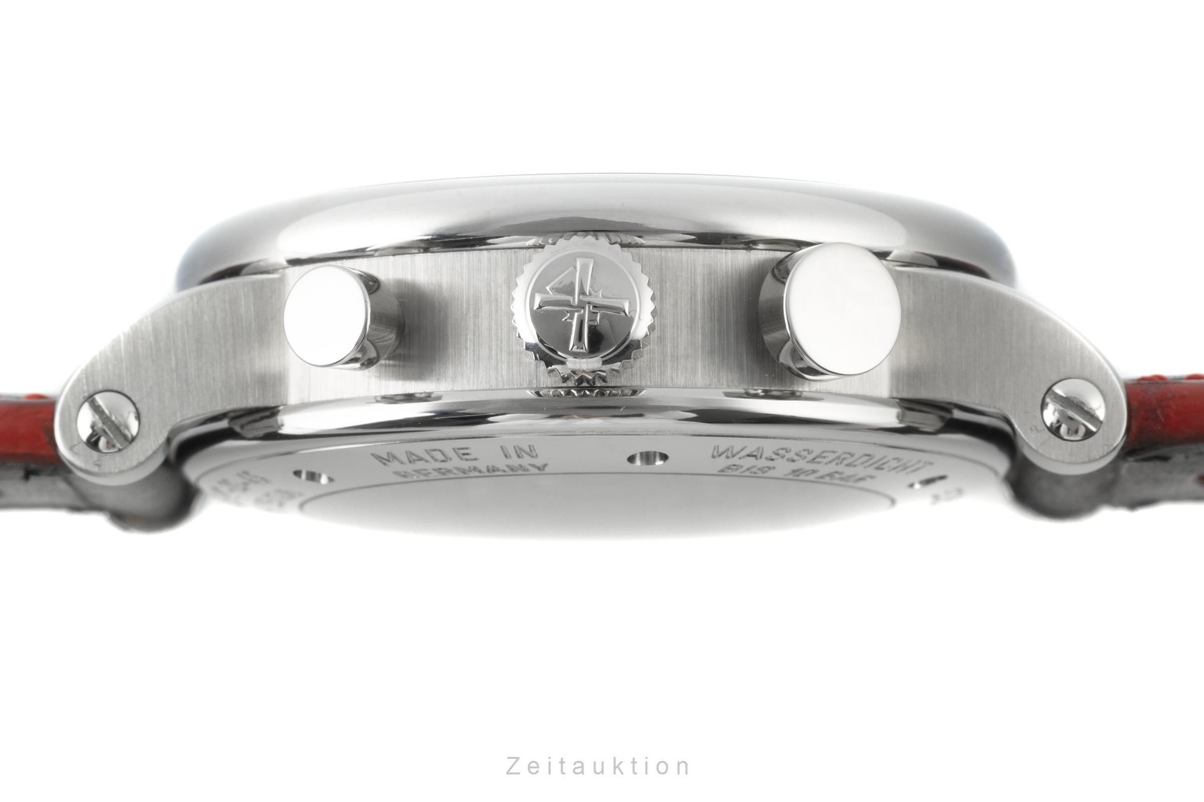 Mühle Teutonia SC chronograph steel automatic men's watch M1-29-45 Limited  [2201959]