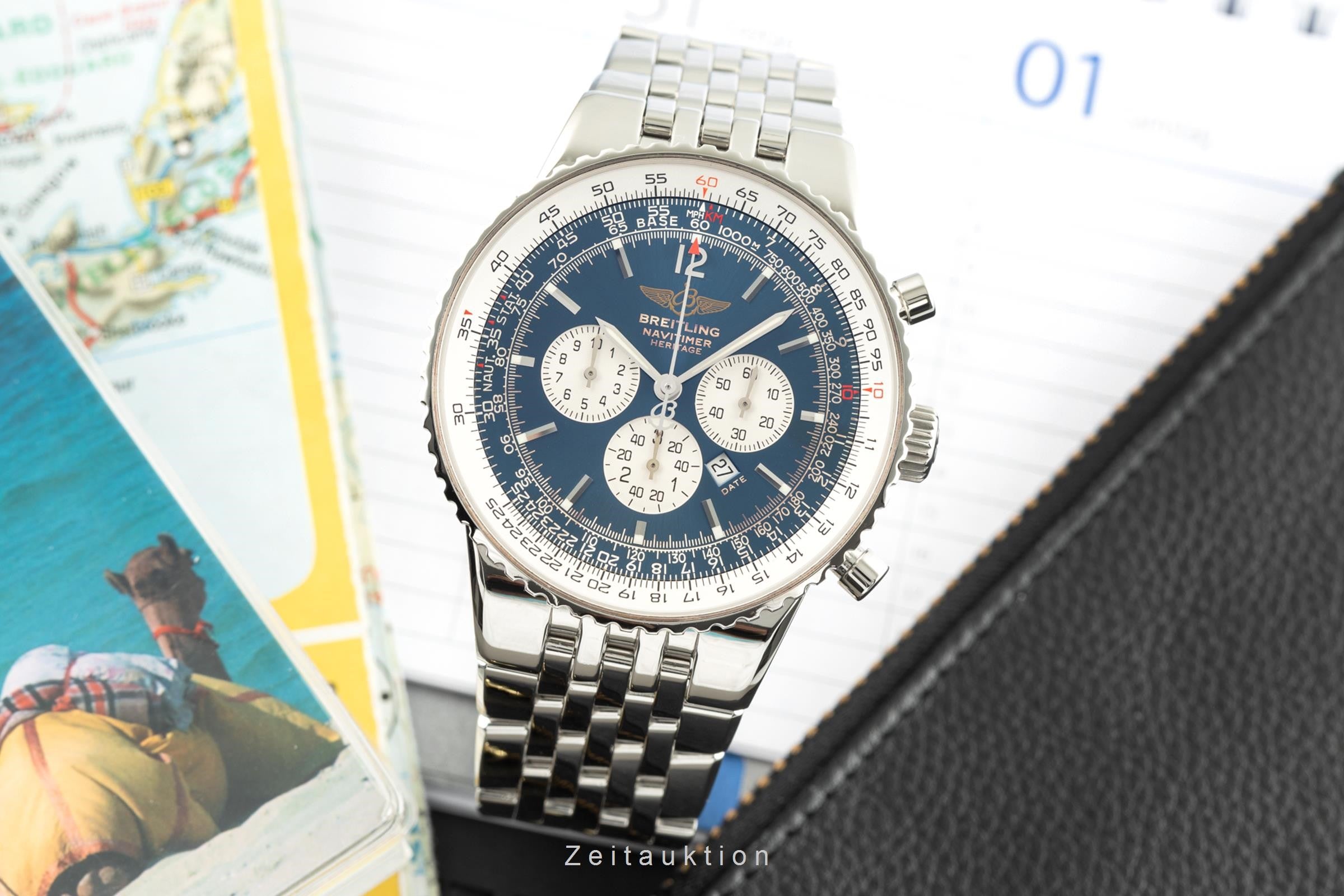 Breitling Navitimer Heritage chronographe acier automatique montre pour hommes A35340 LP: 8750EUR  [2202034]