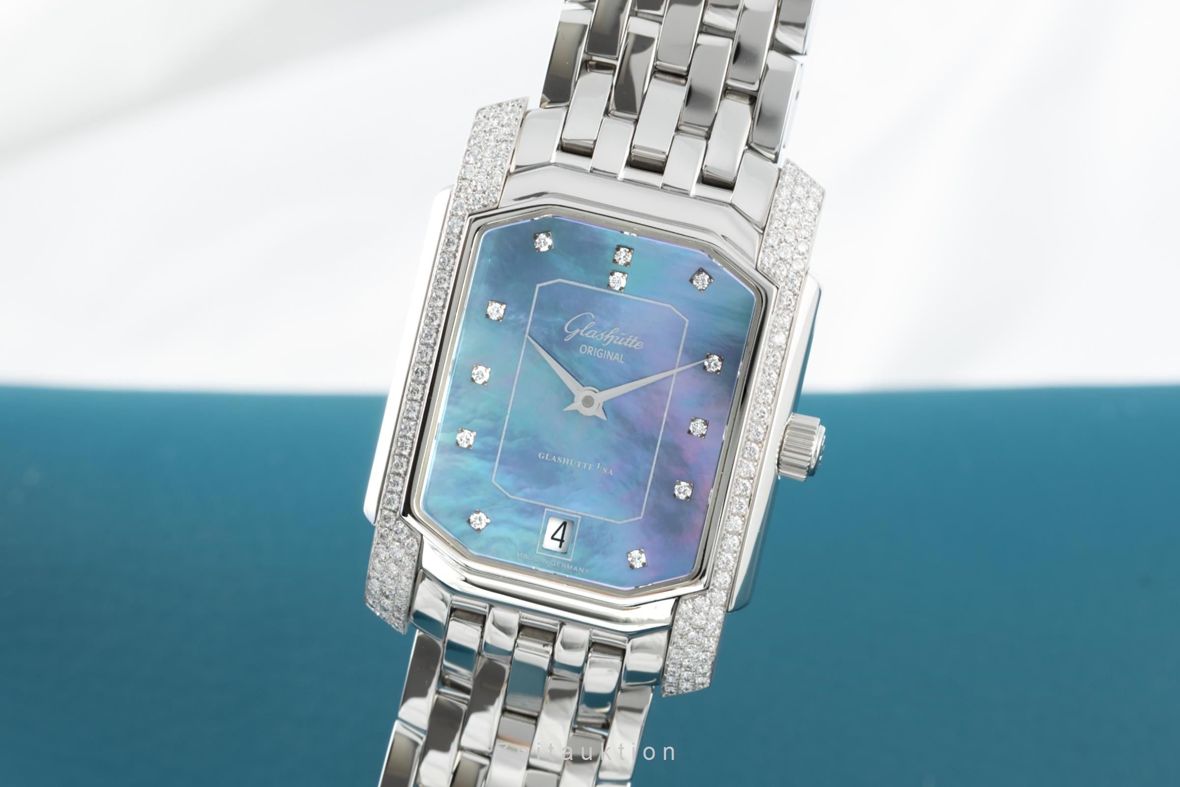 Glashütte acier automatique montre pour femmes 39-20-07-65-04  [2202205]