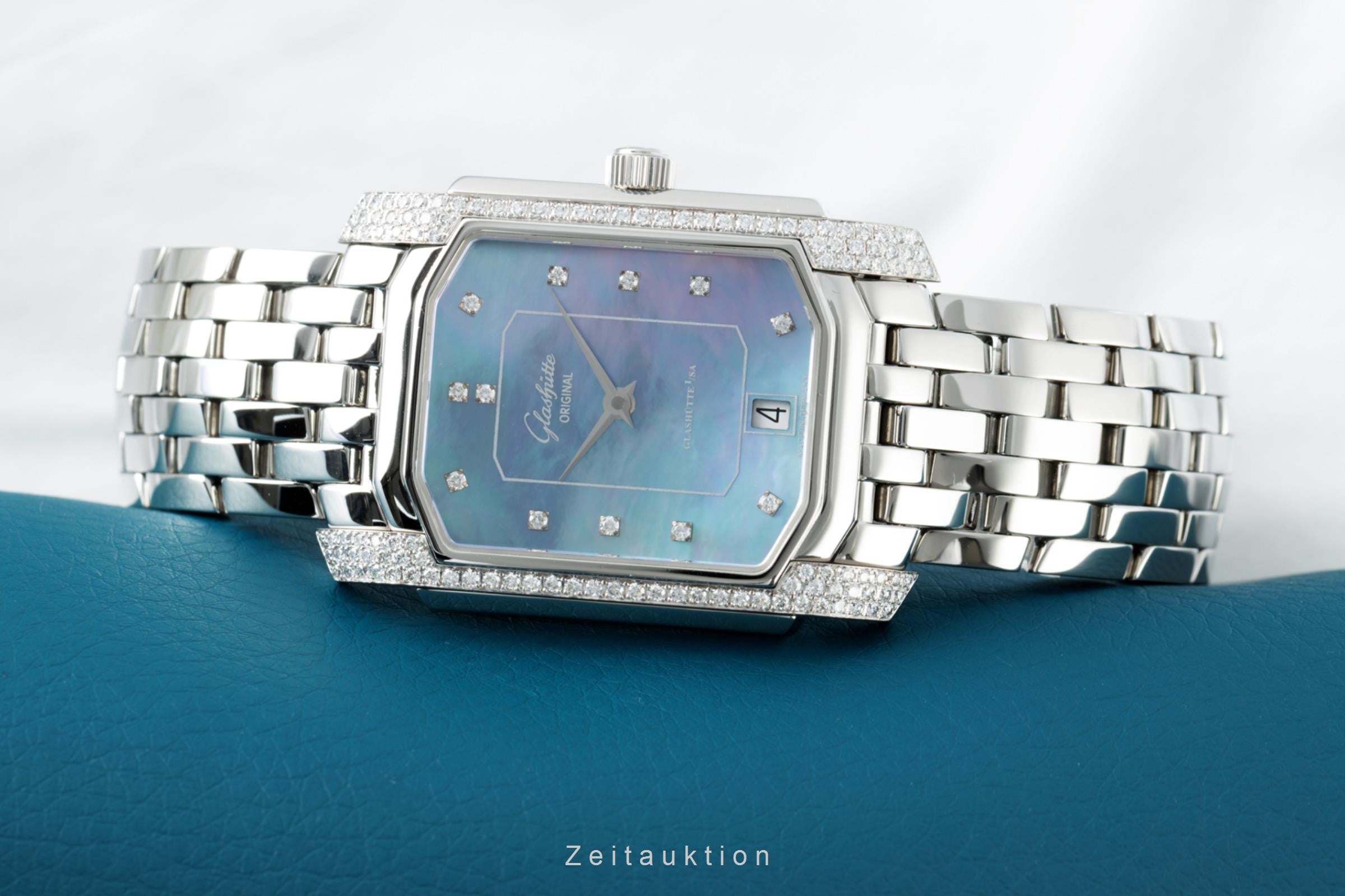 Glashütte acier automatique montre pour femmes 39-20-07-65-04  [2202205]